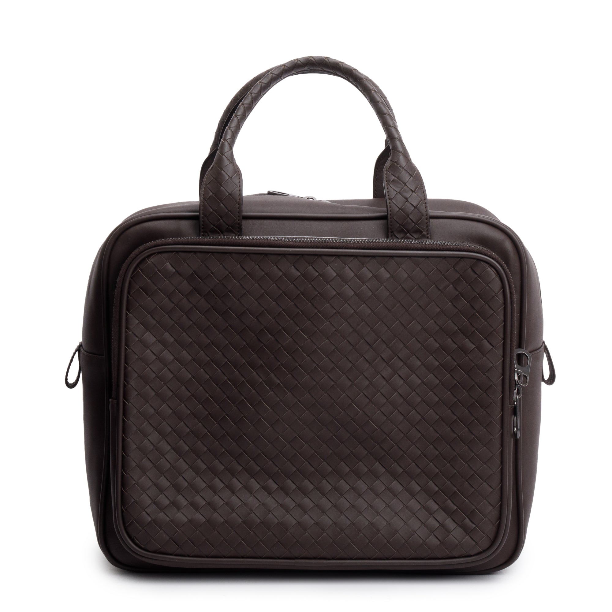 Bottega Veneta Brown intrecciato Leather Top Handle Briefcase