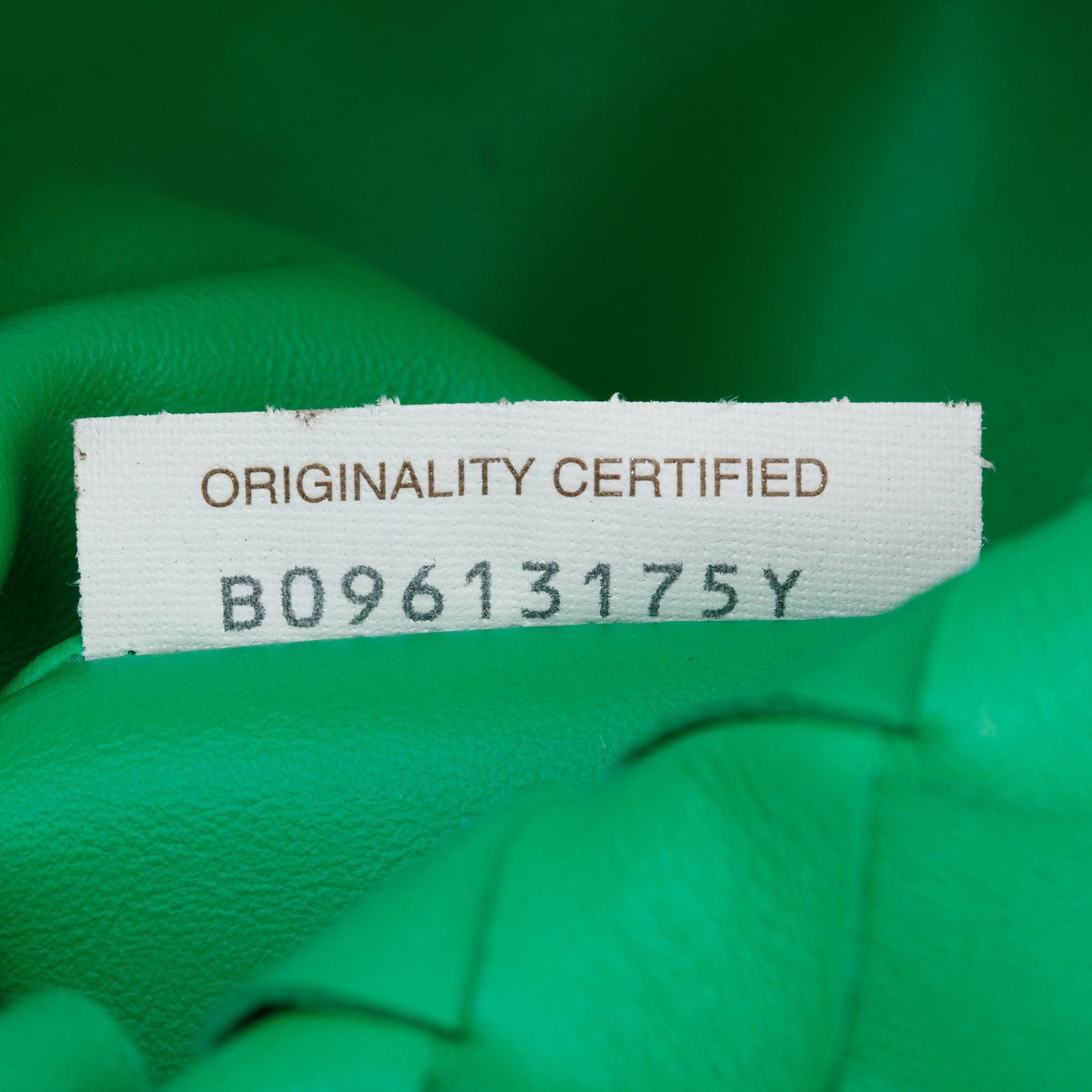 Bottega Veneta Green Intrecciato Leather Mini Jodie Bag