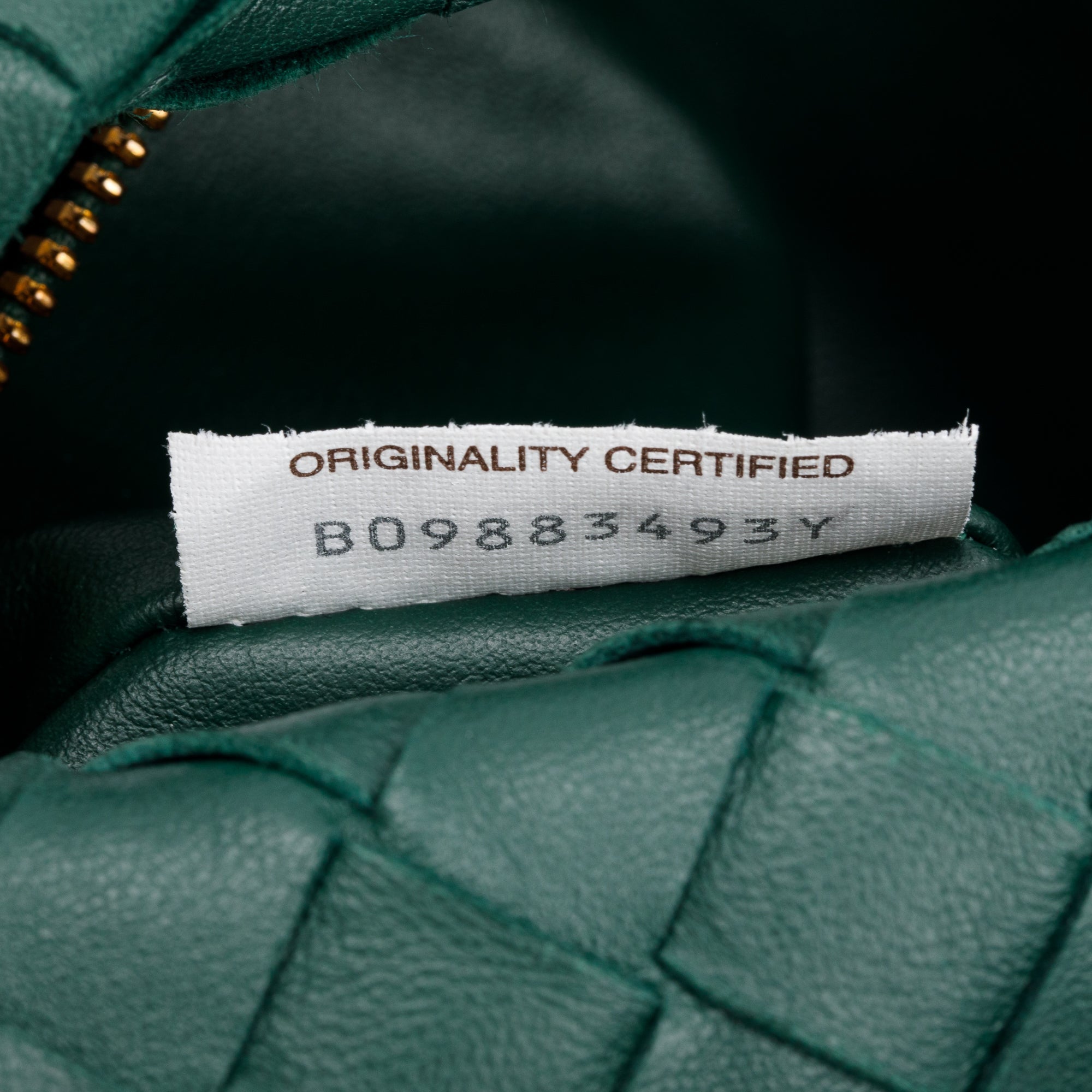 Bottega Veneta Green Intrecciato Leather Mini Jodie Bag