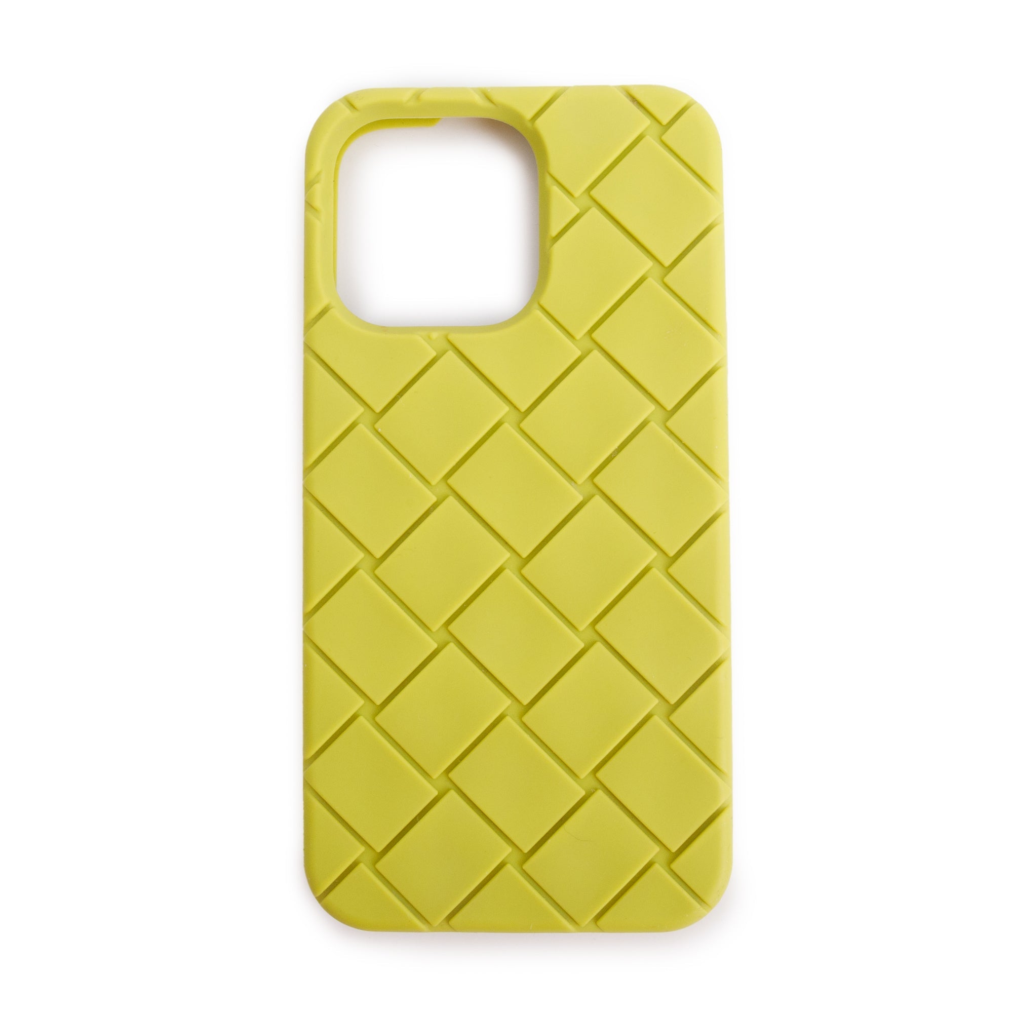 Bottega Veneta Green Intreccio Rubber Silicon iPhone Case