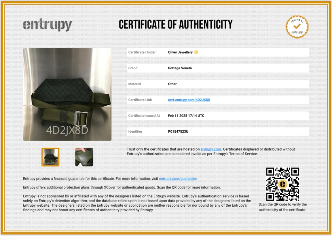 Bottega Veneta Green Nylon Jacquard Belt Bag