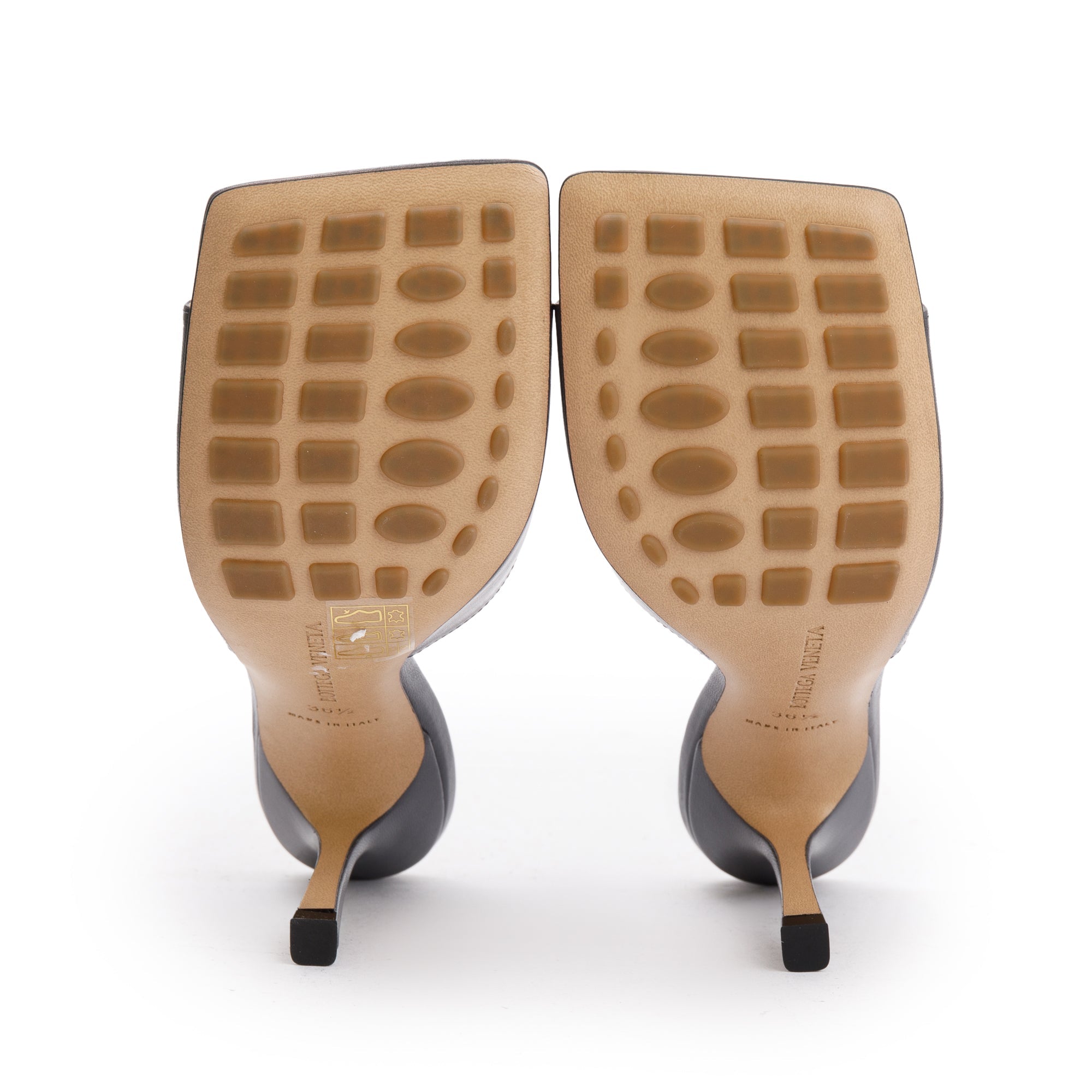 Bottega Veneta Grey Nappa Leather Stretch Mule, Size 36 w/ Box