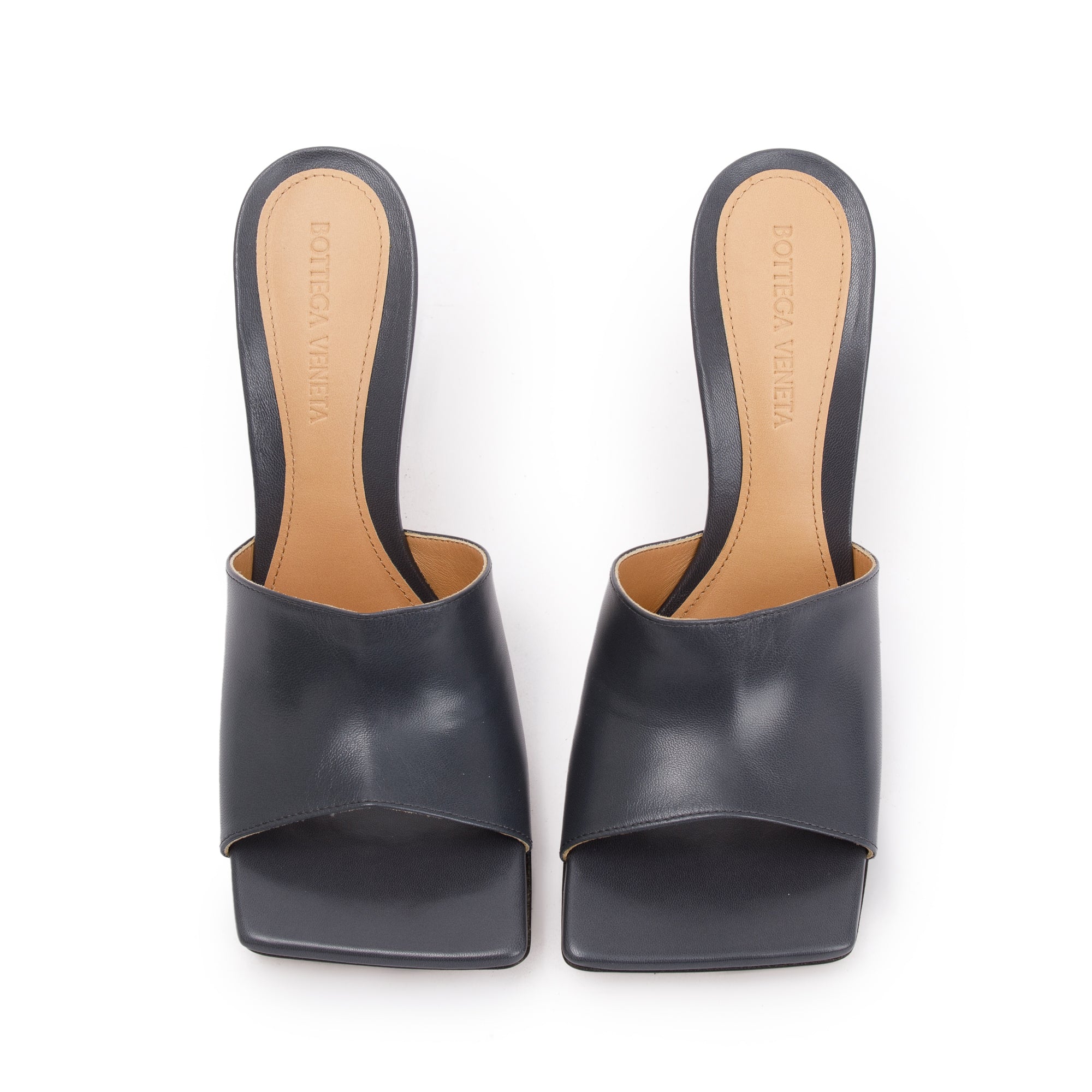 Bottega Veneta Grey Nappa Leather Stretch Mule, Size 36 w/ Box