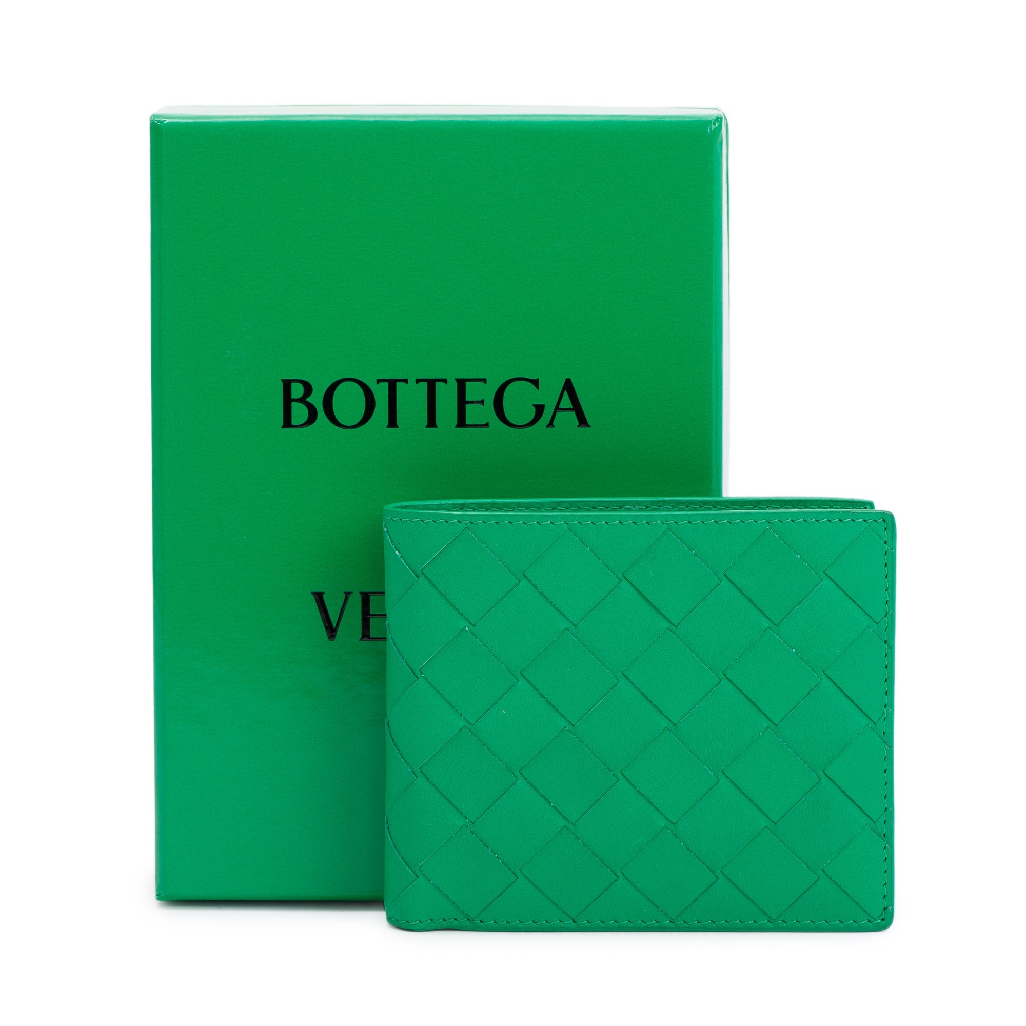 Bottega Veneta Intrecciato Bi-Fold Wallet w/ Box