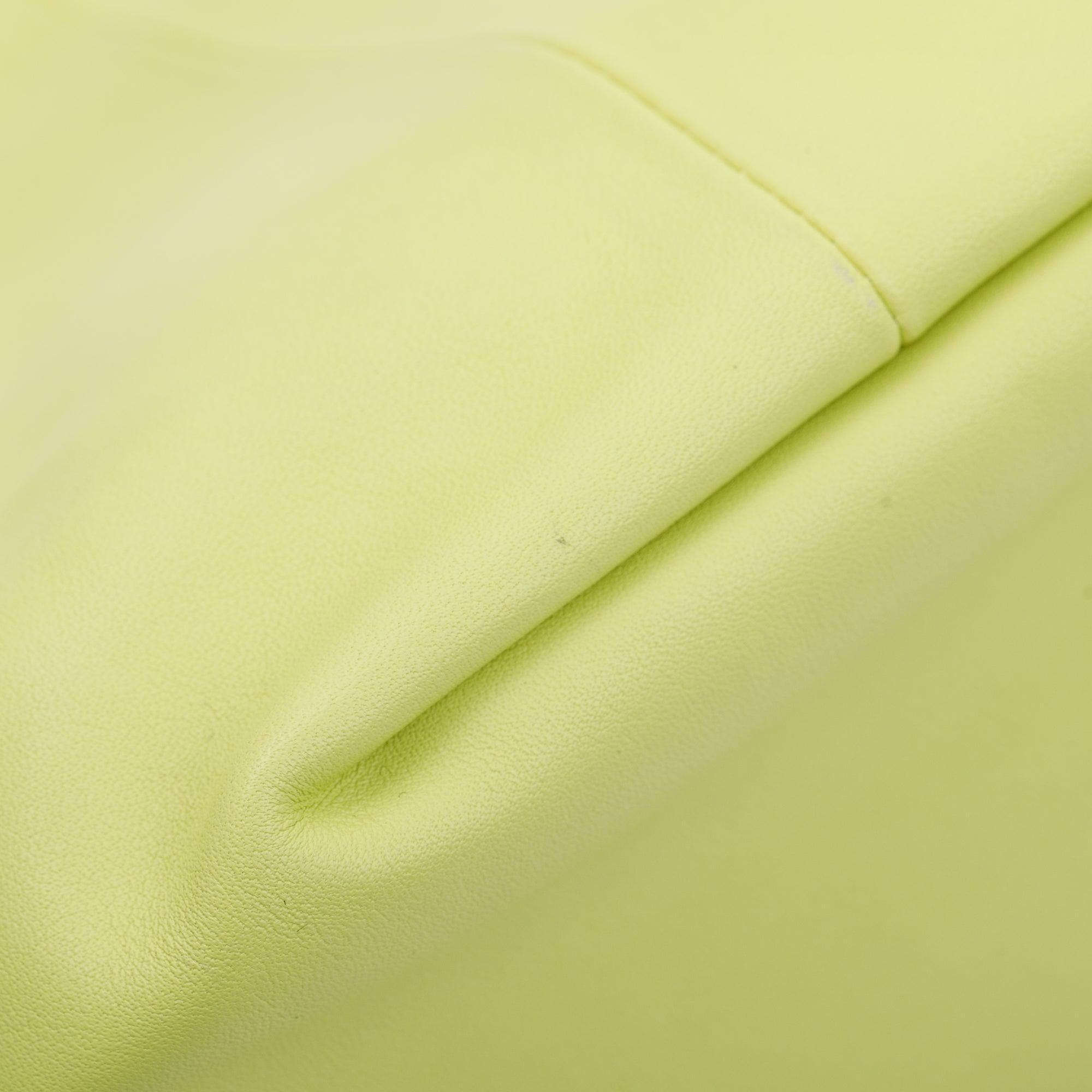 Bottega Veneta Kiwi Calfskin Leather Mini Double Knot Handle Bag