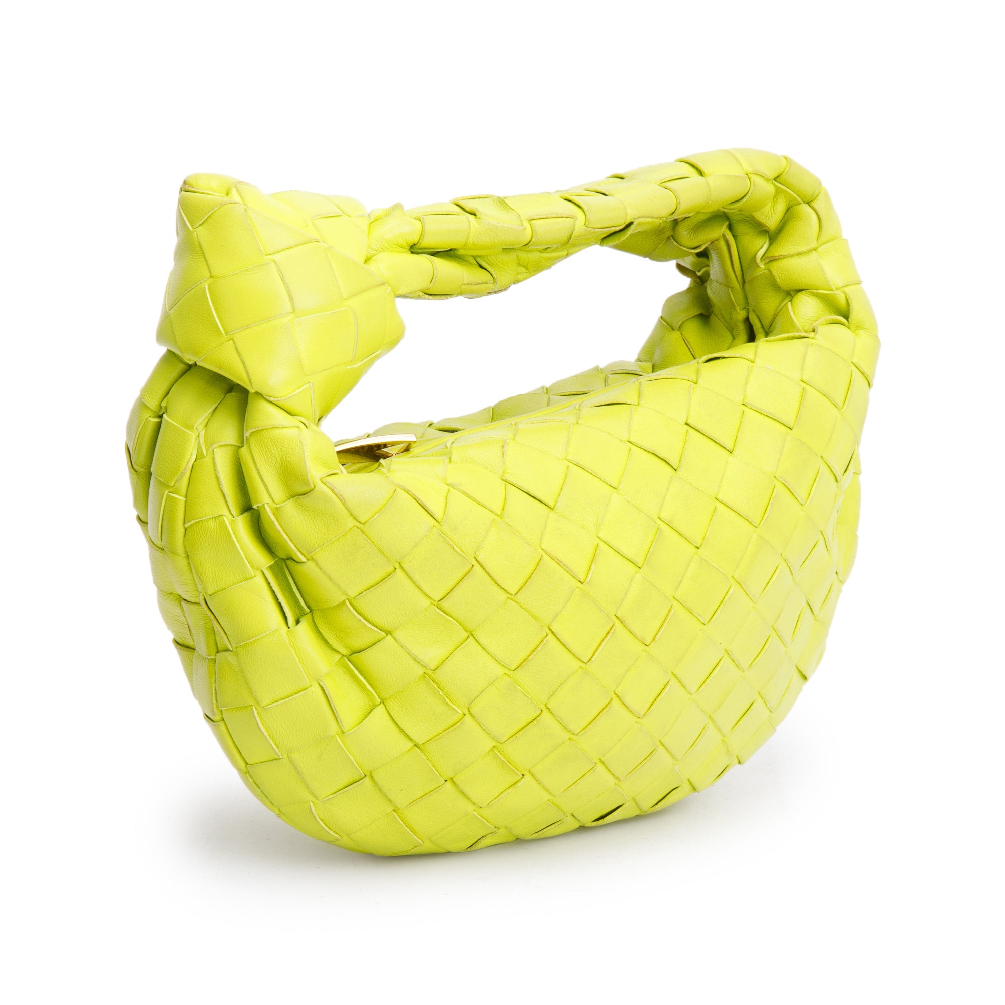 Bottega Veneta Kiwi Intrecciato Leather Mini Jodie Bag