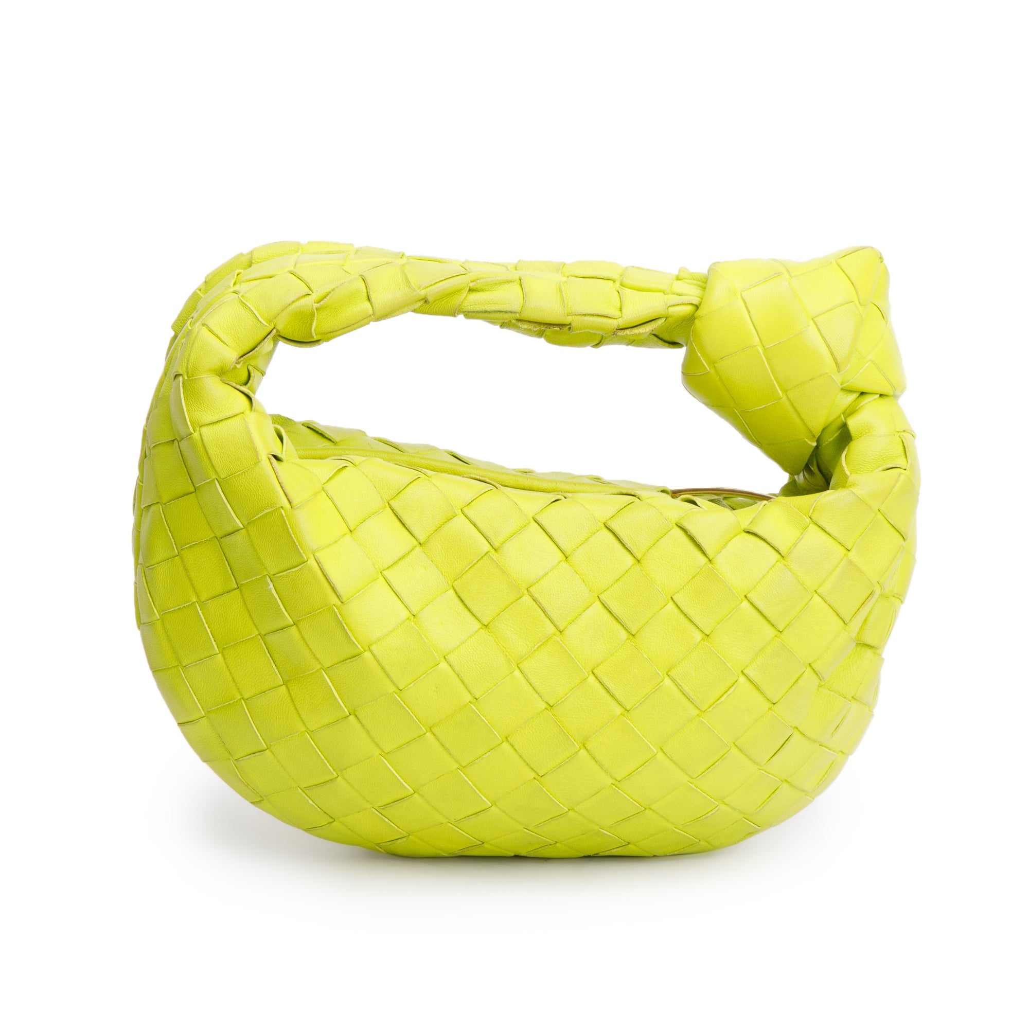 Bottega Veneta Kiwi Intrecciato Leather Mini Jodie Bag