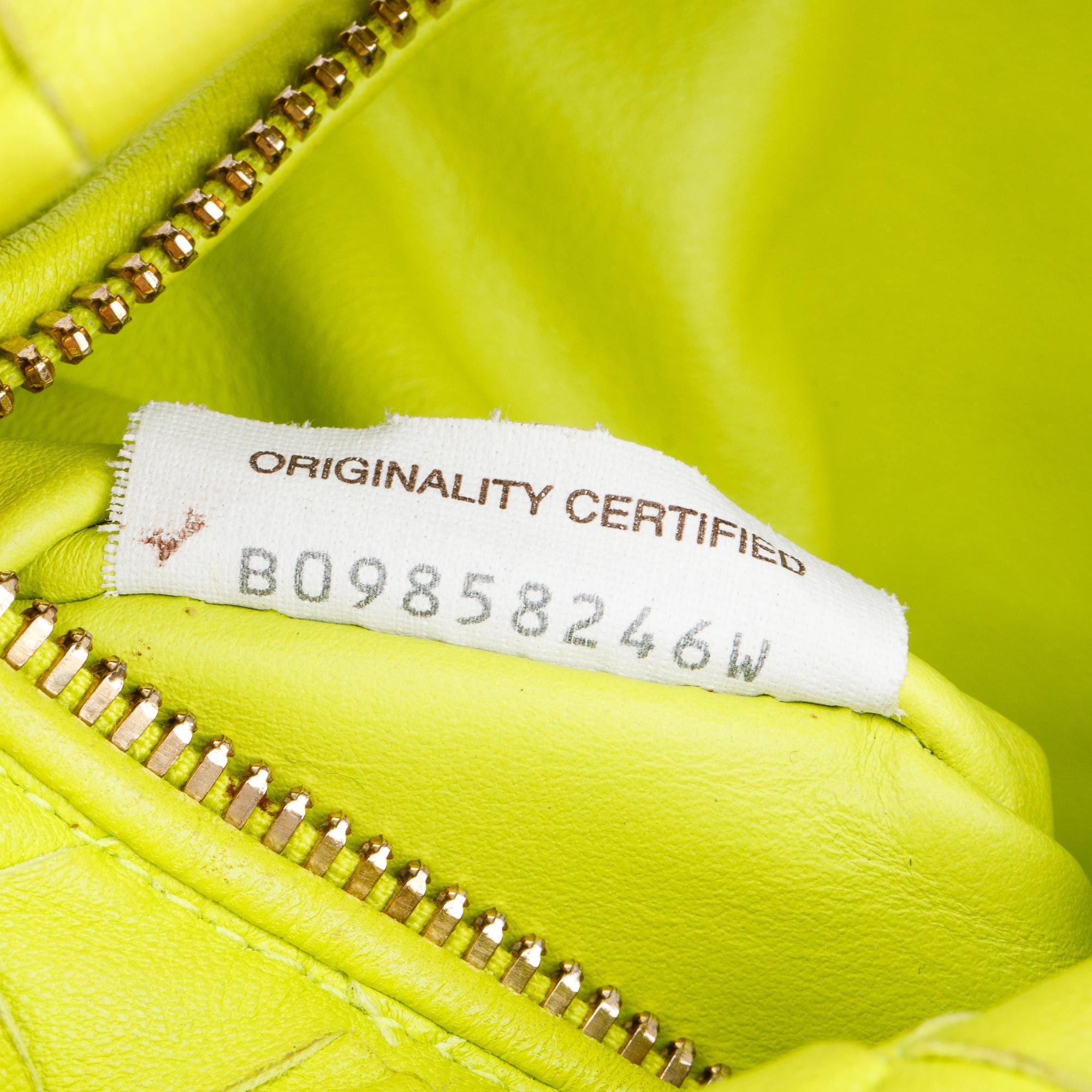 Bottega Veneta Kiwi Intrecciato Leather Mini Jodie Bag