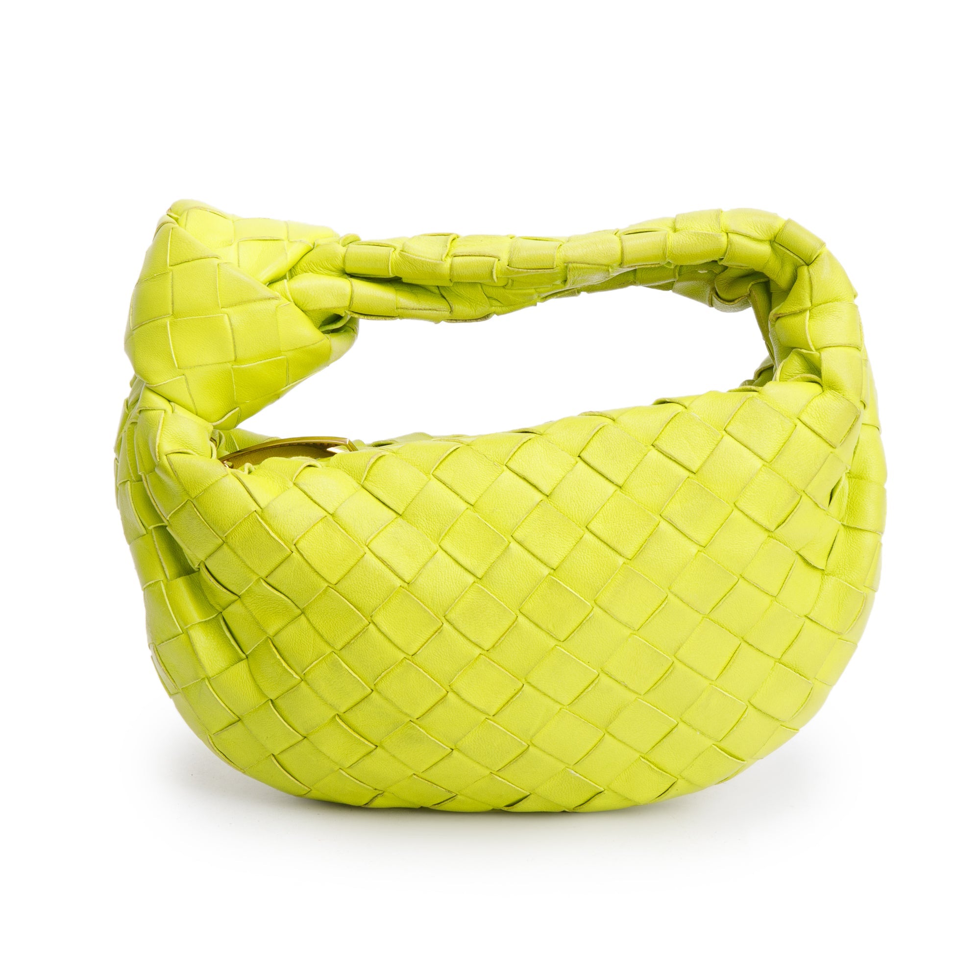 Bottega Veneta Kiwi Intrecciato Leather Mini Jodie Bag