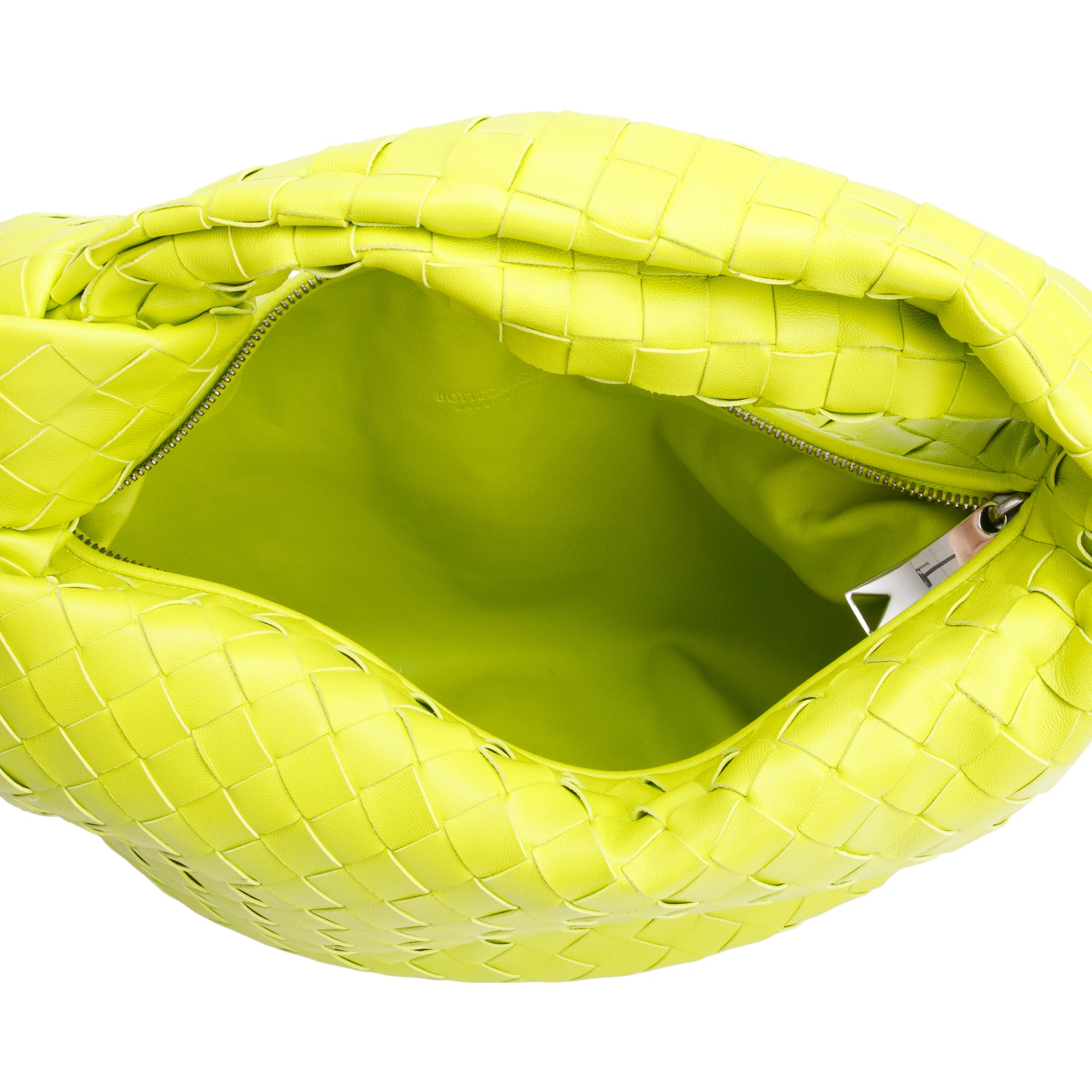 Bottega Veneta Kiwi Intrecciato Leather Teen Jodie Bag