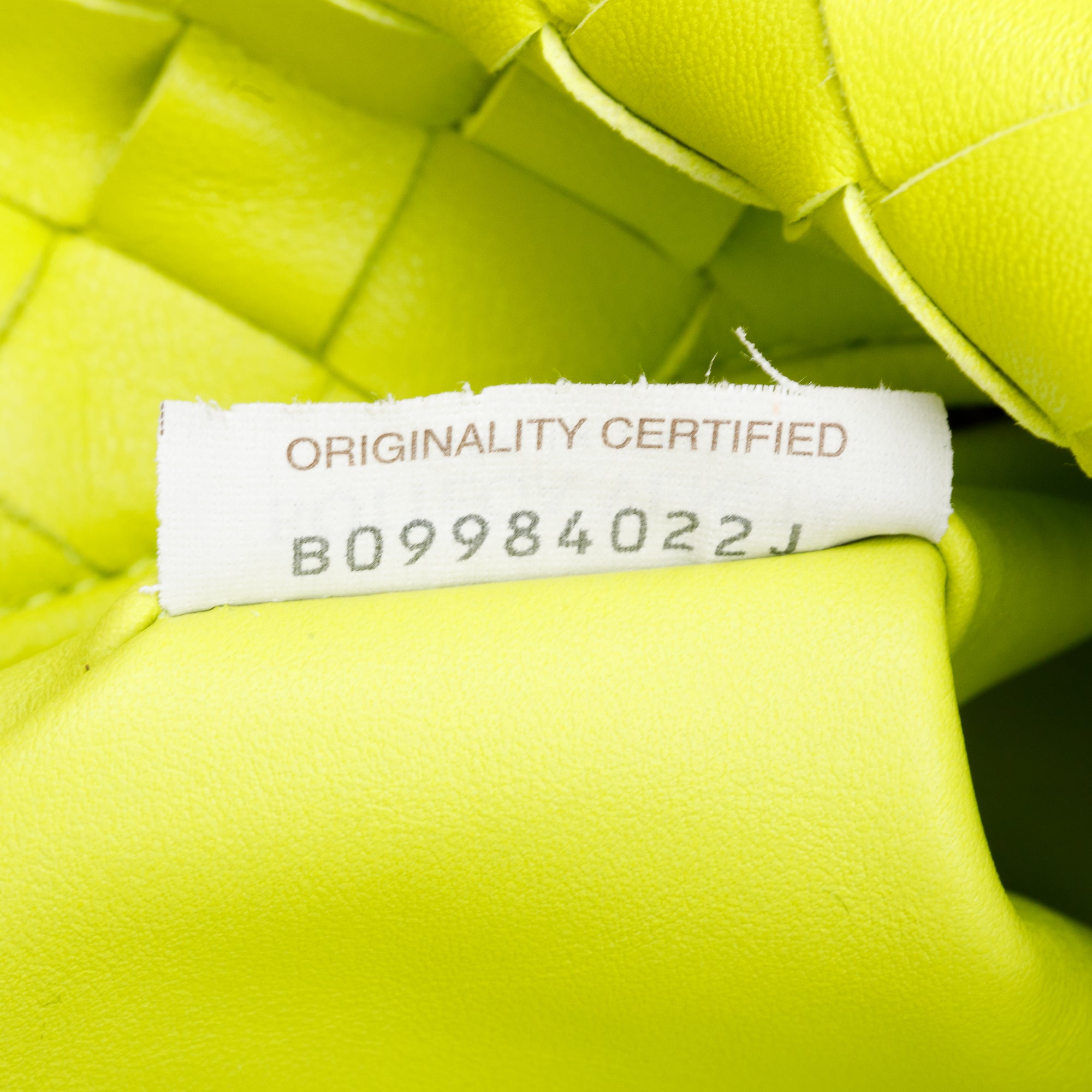 Bottega Veneta Kiwi Intrecciato Leather Teen Jodie Bag