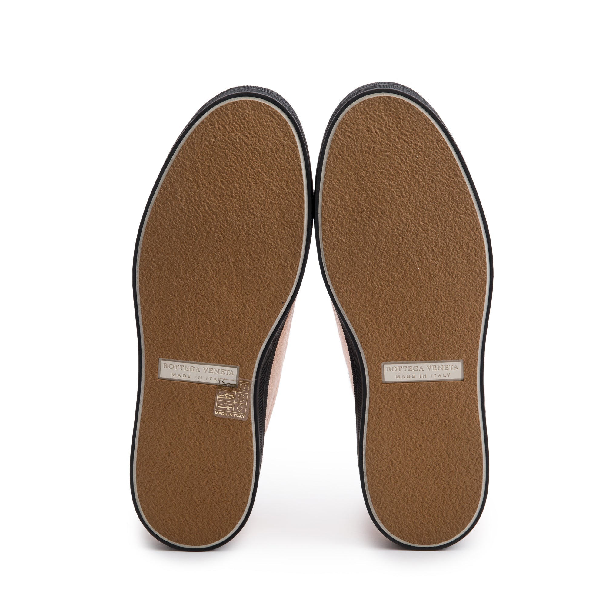 Bottega Veneta Metallic Pink Nappa Intrecciato Leather Slip On Sneakers, Size 39