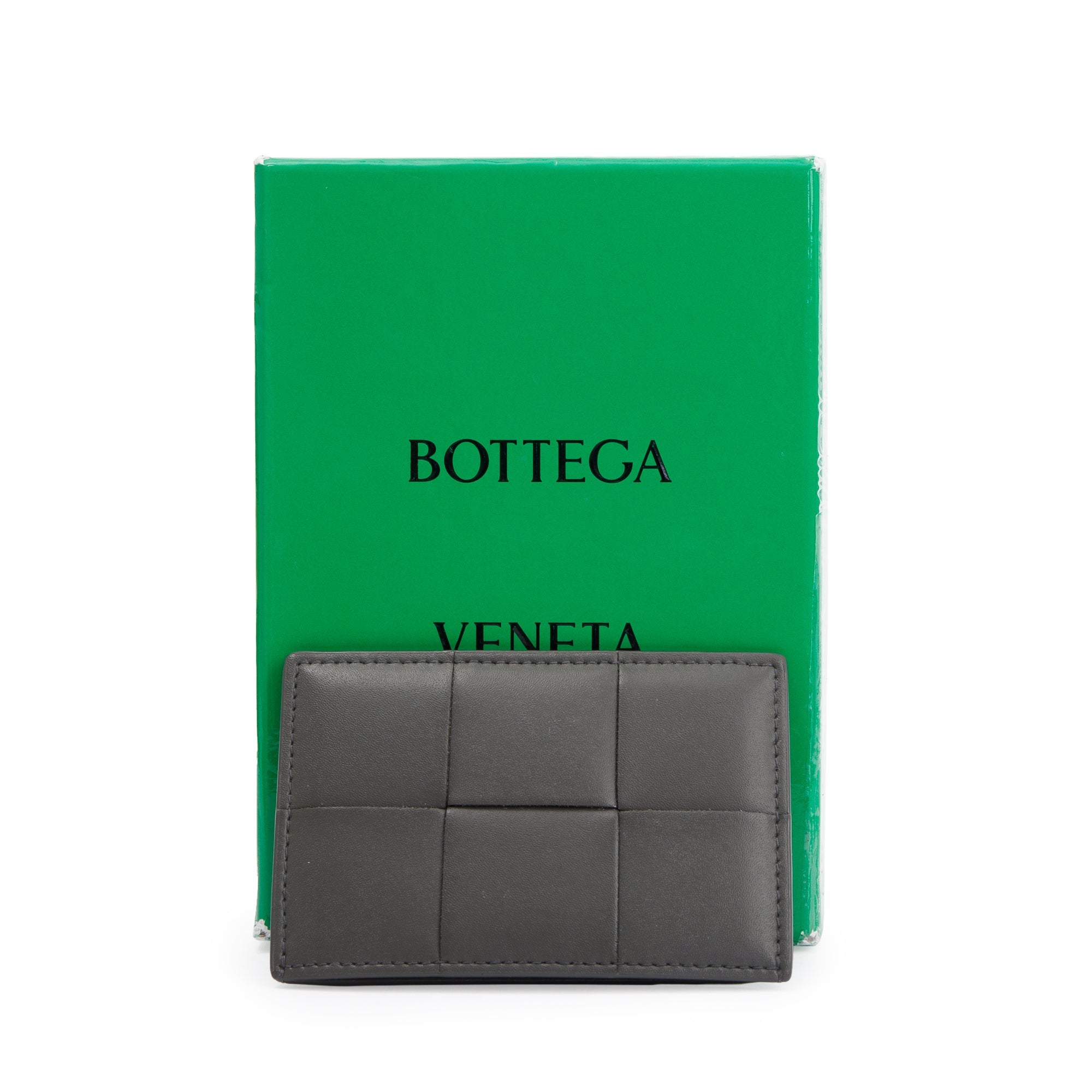 Bottega Veneta Nappa Calfskin Intrecciato Card Holder w/ Box