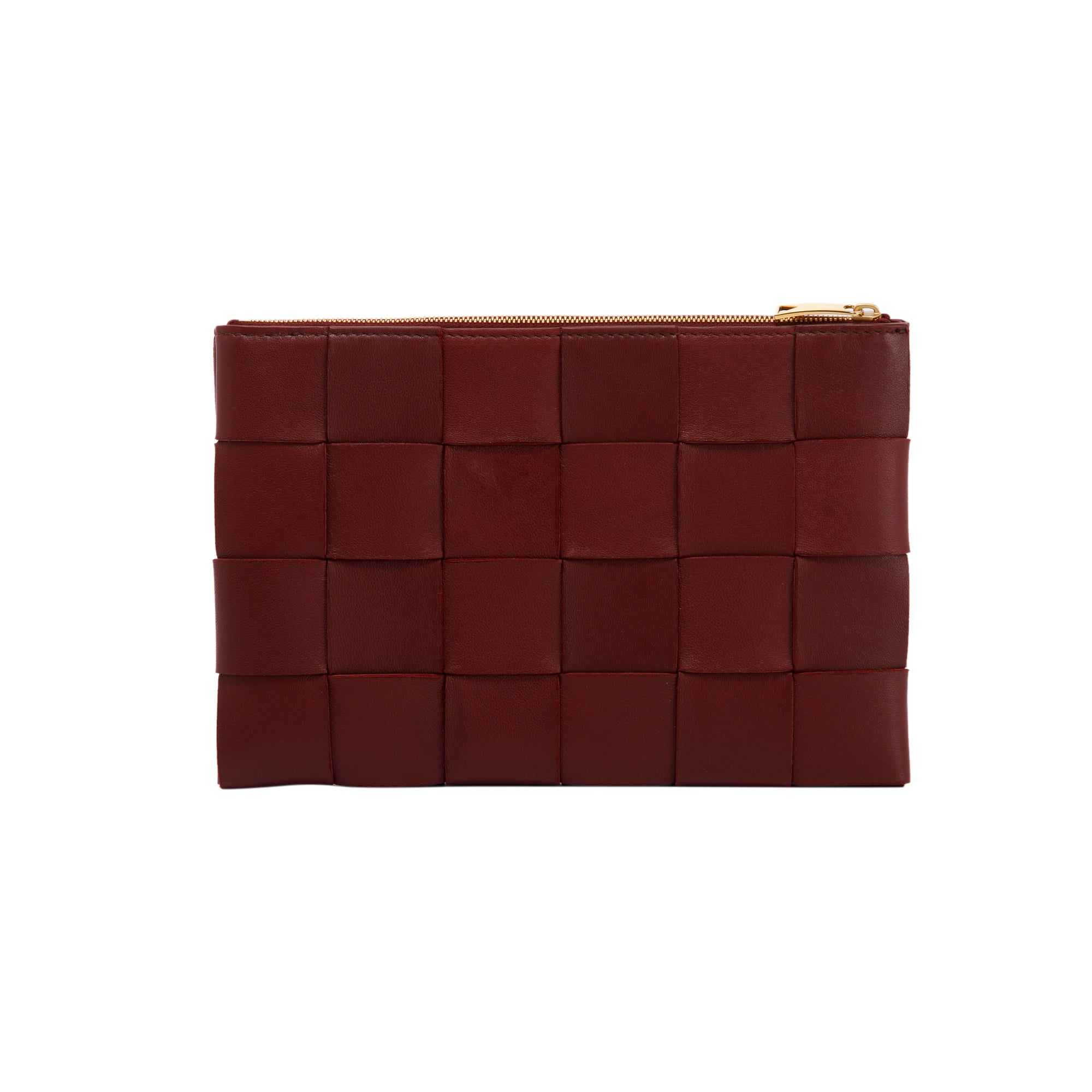 Bottega Veneta Nappa Maxi Intrecciato Leather Zip Pouch