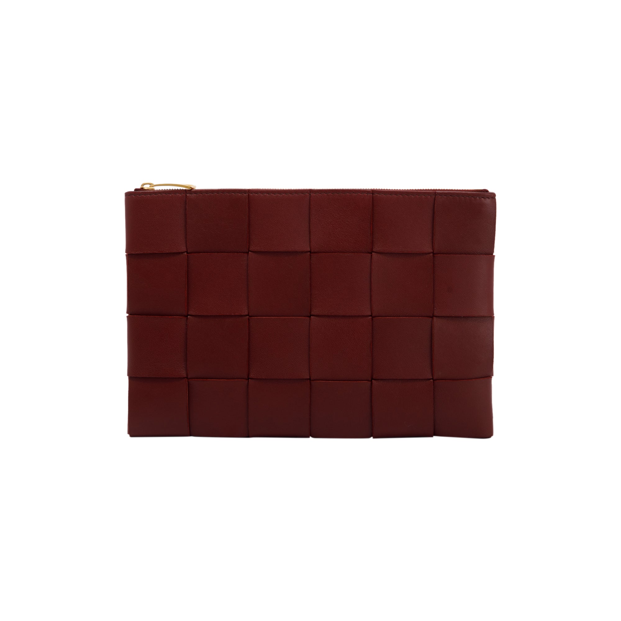 Bottega Veneta Nappa Maxi Intrecciato Leather Zip Pouch