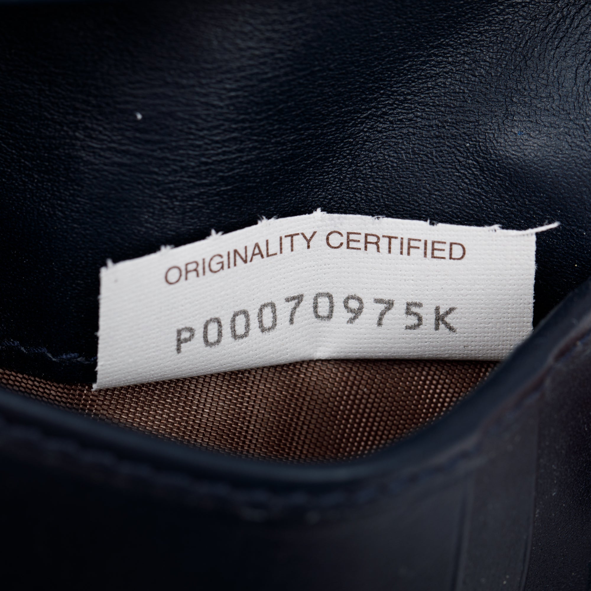 Bottega Veneta Navy Intrecciato Leather Flap Card Case w/ Box