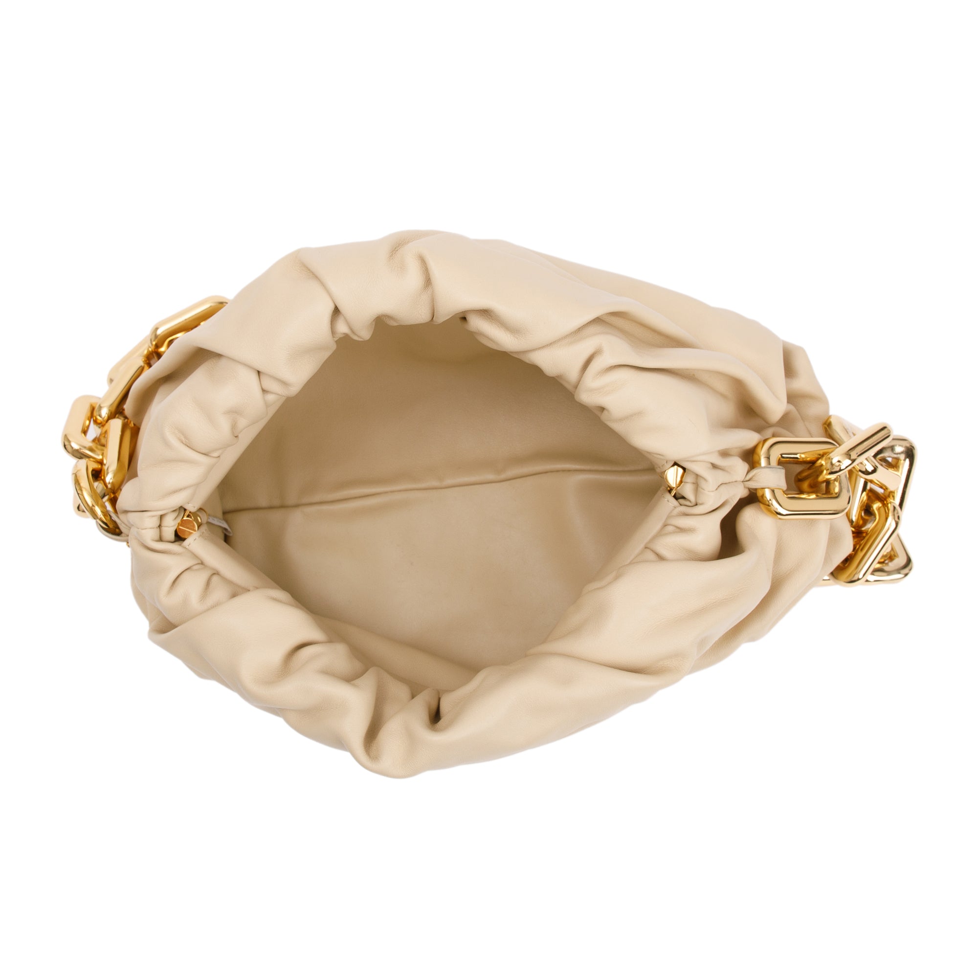 Bottega Veneta Netral Nappa Leather The Chain Pouch