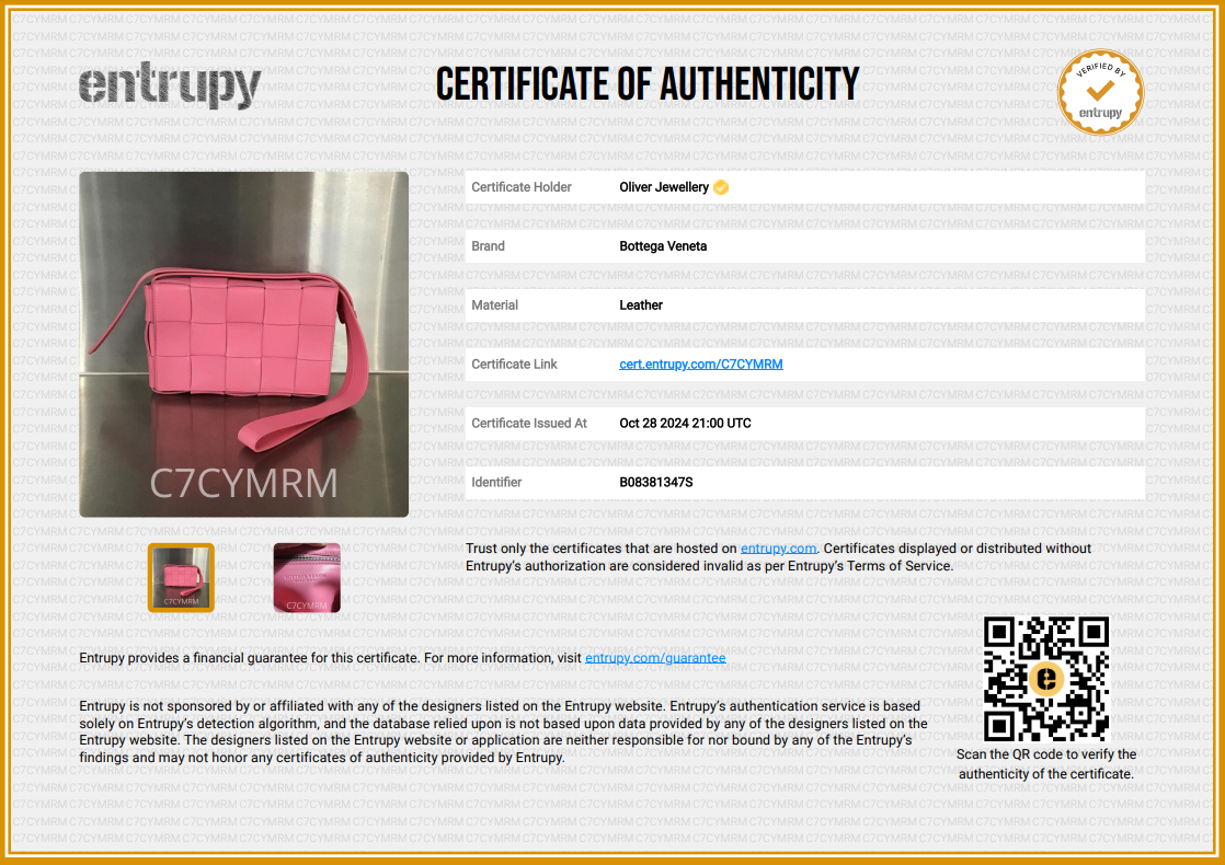 Bottega Veneta Pink Leather Intrecciato Classic Cassette Bag