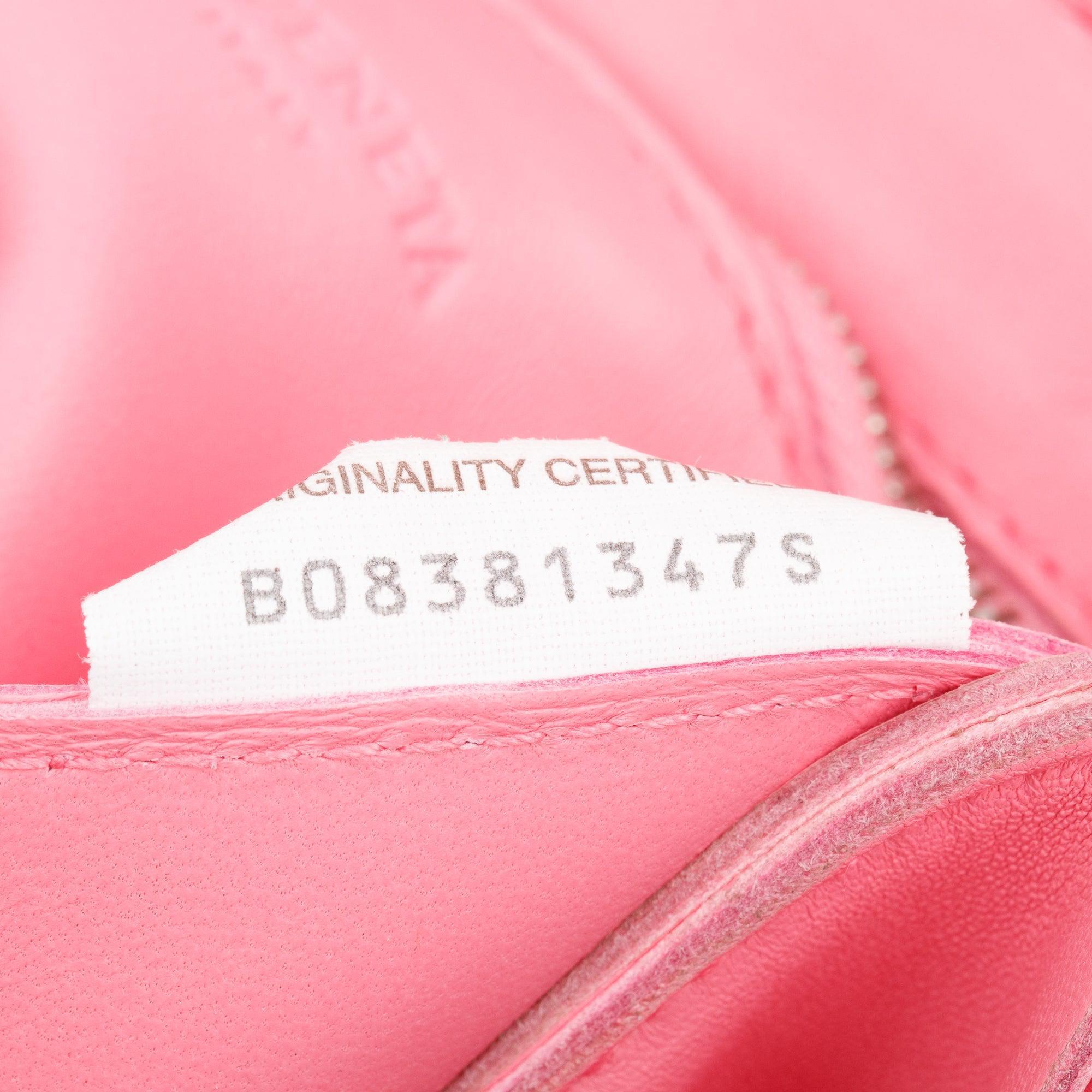 Bottega Veneta Pink Leather Intrecciato Classic Cassette Bag