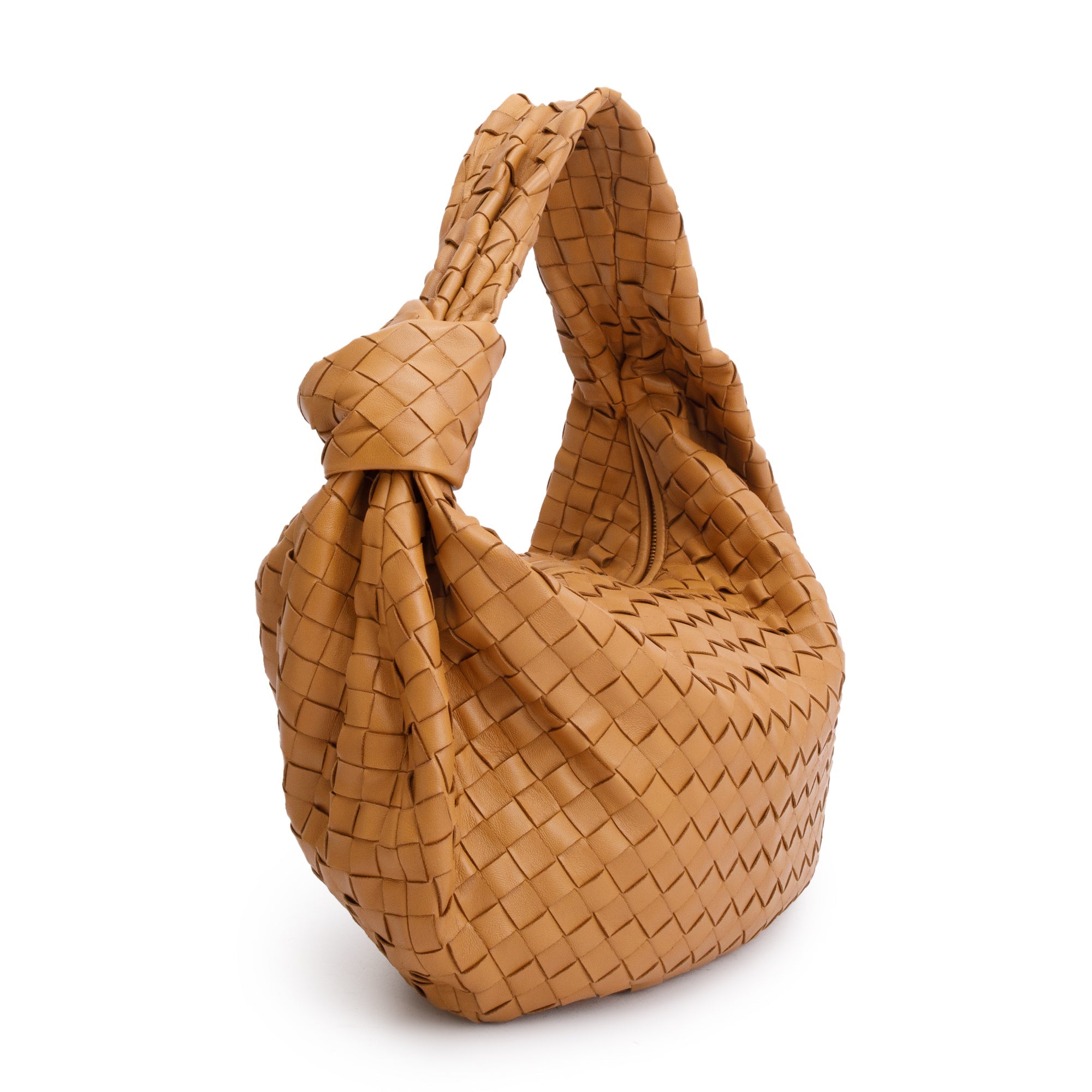 Bottega Veneta Tan Intrecciato Leather Large Jodie Bag