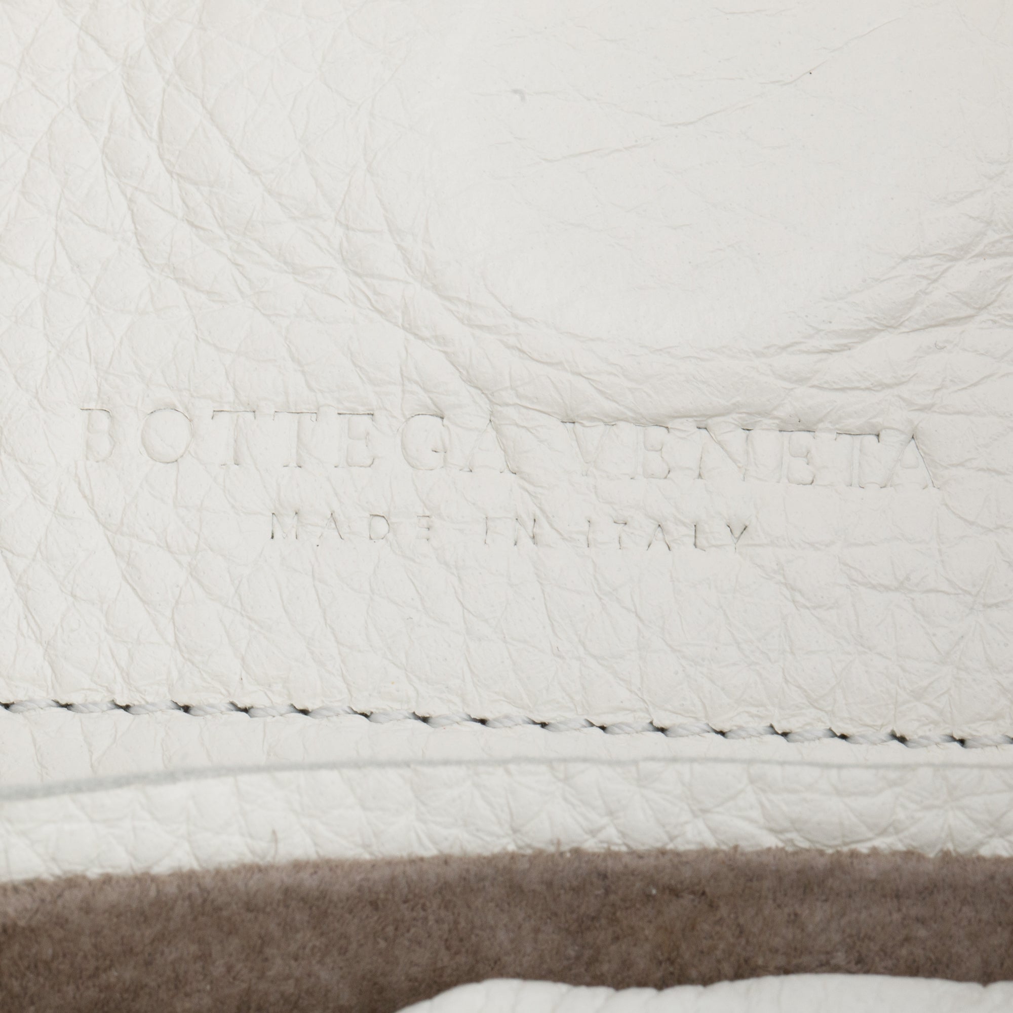 Bottega Veneta White Intrecciato Leather Cervo Hobo
