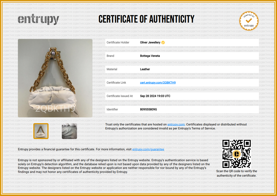 Bottega Veneta White Nappa Leather The Chain Pouch