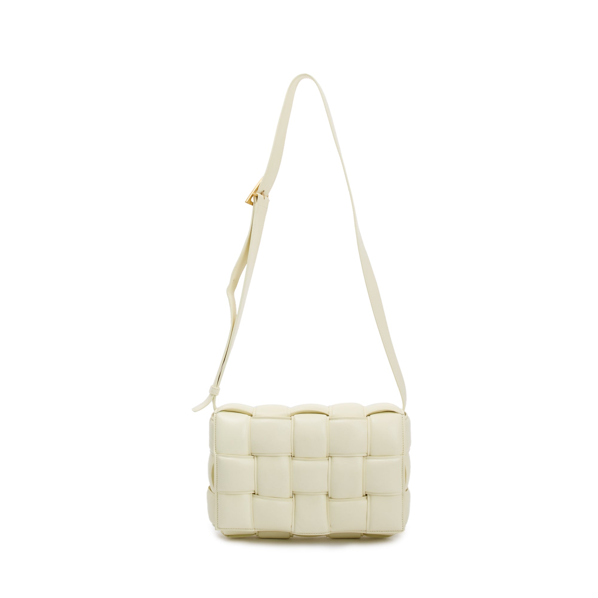 Bottega Veneta Yellow Nappa Intrecciato Padded Cassette Bag