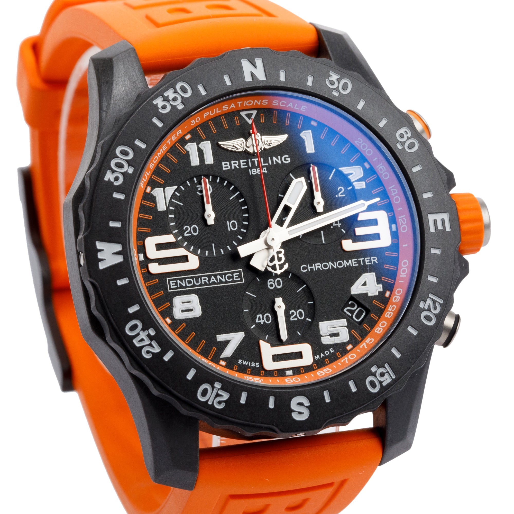 Breitling Breitlight Black Polymer Endurance Pro 44MM Watch w/ Box & Papers