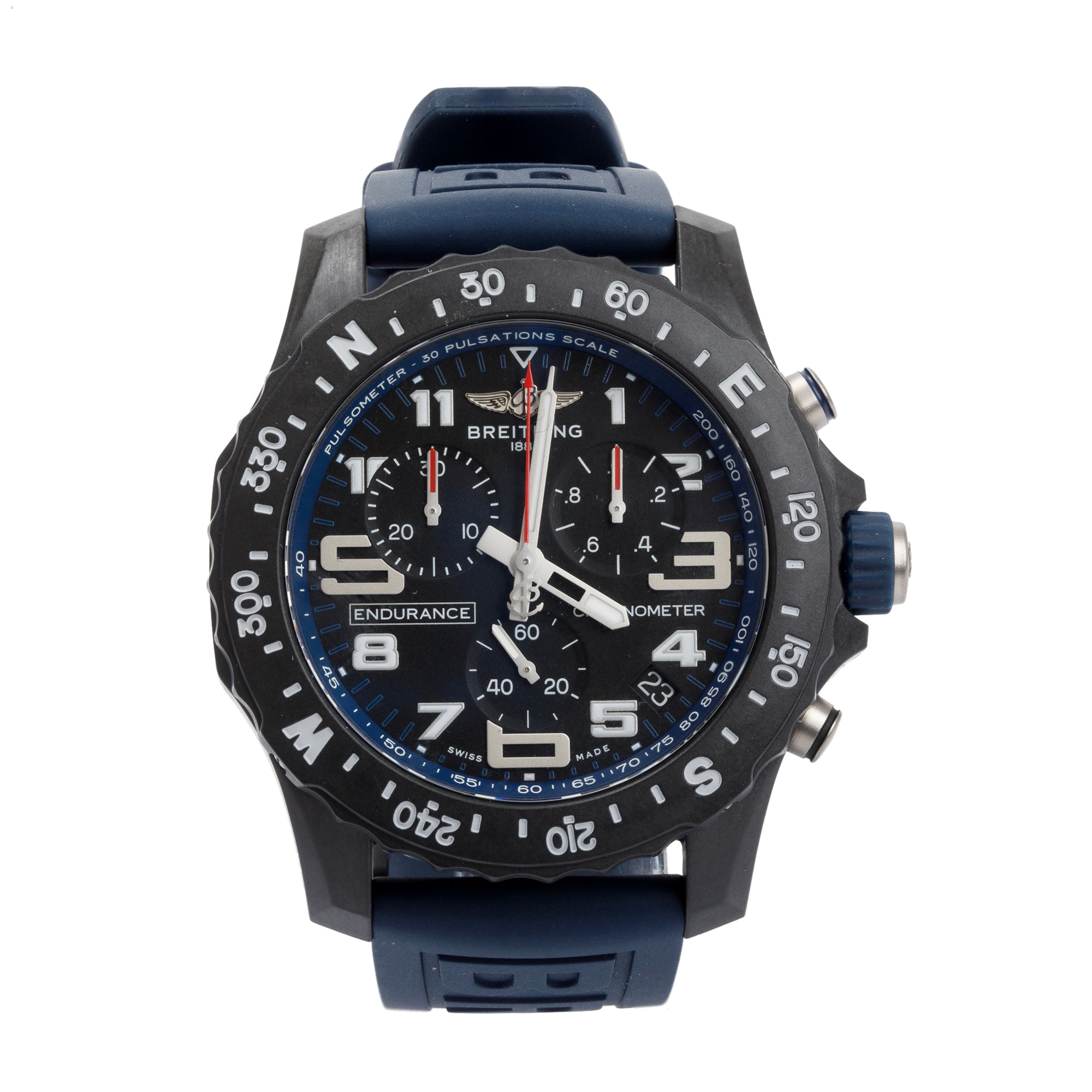 Breitling Breitlight Black Polymer Endurance Pro 44MM Watch w/ Box & Papers