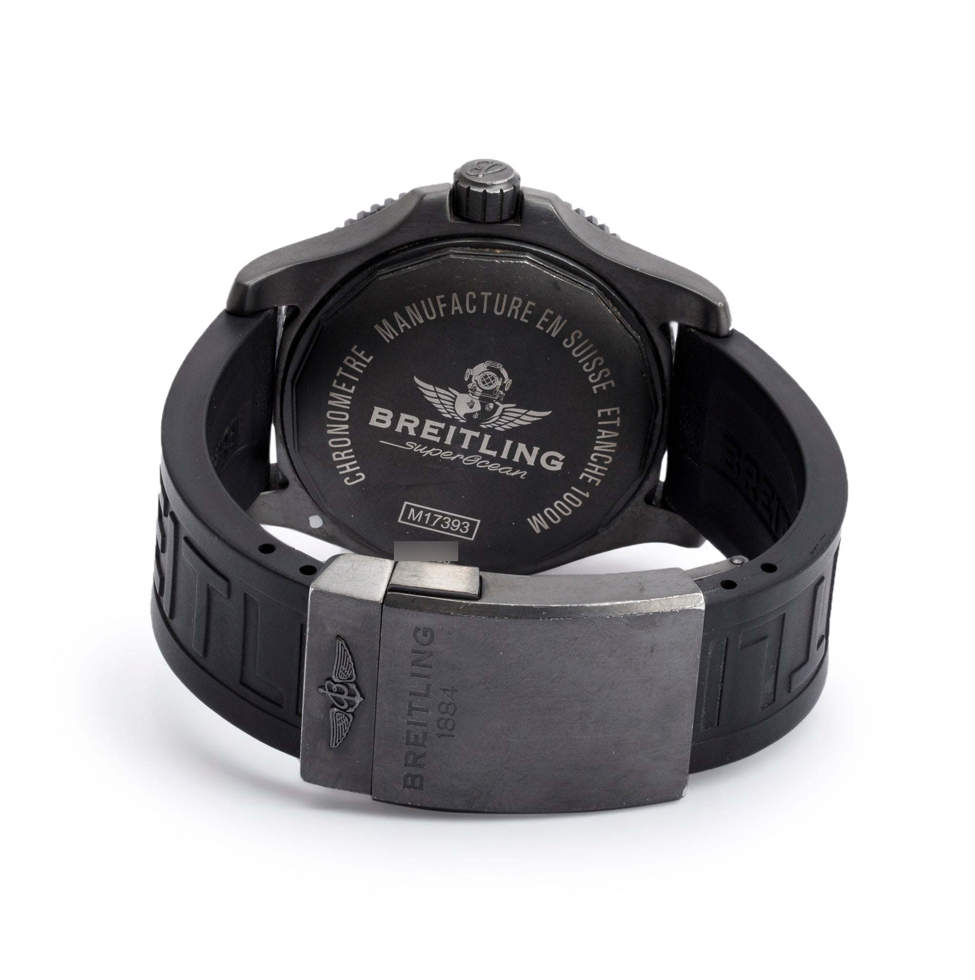 Breitling DLC-Coated Stainless Steel Superocean 44 MM Special Automatic Watch w/ Case