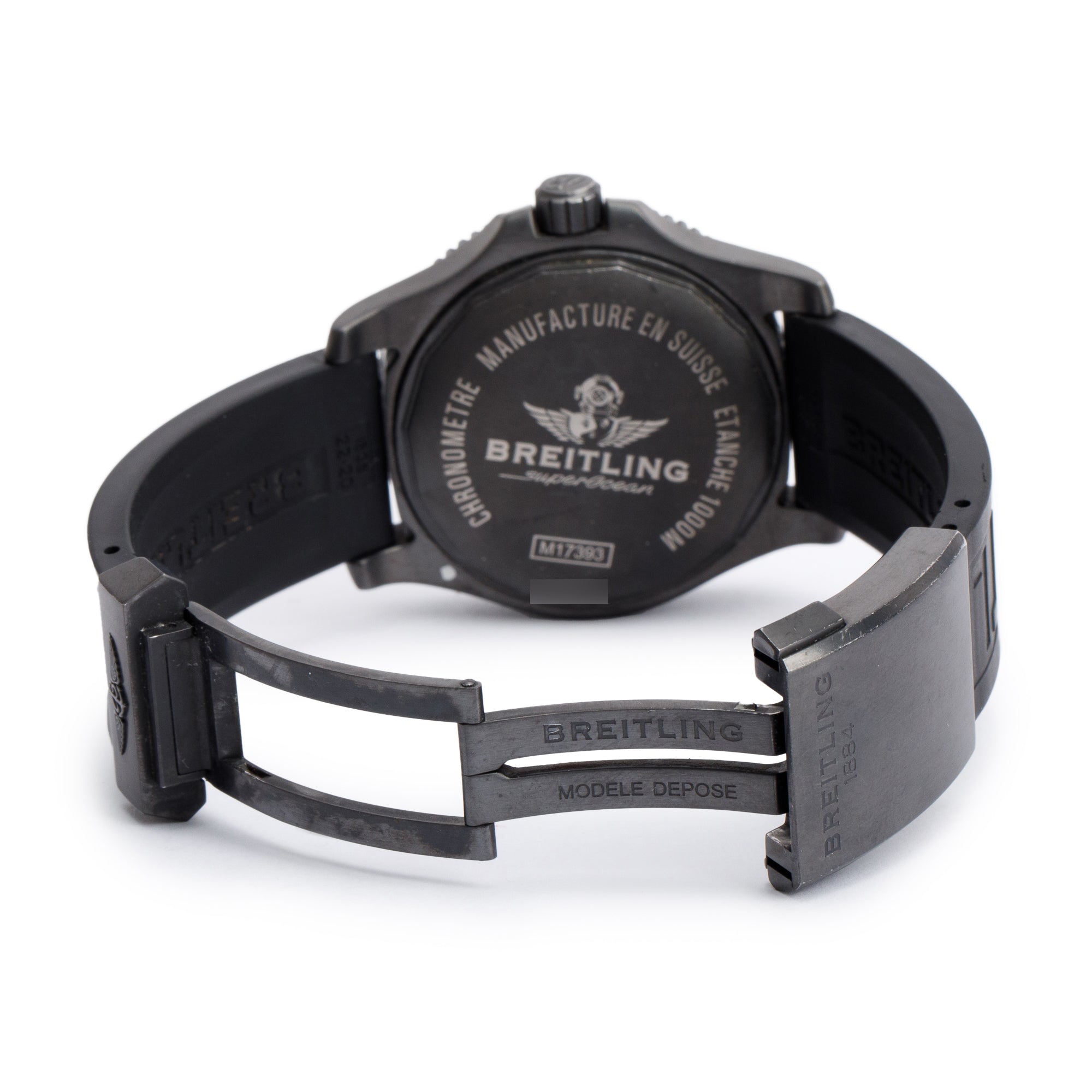 Breitling DLC-Coated Stainless Steel Superocean 44 MM Special Automatic Watch w/ Case