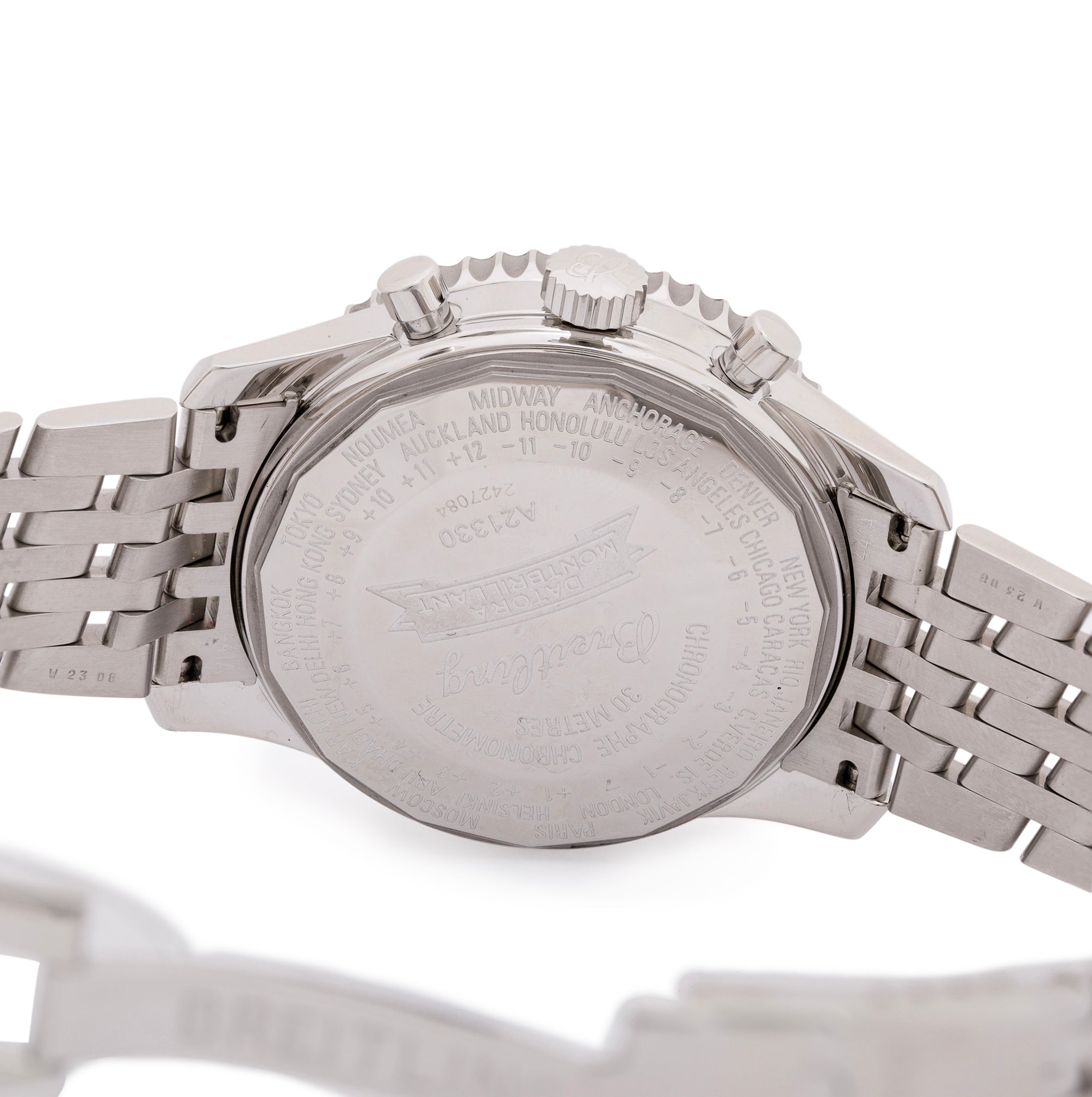 Breitling Montbrillant Datora 43MM Automatic Chronograph Watch w/ Box & Papers