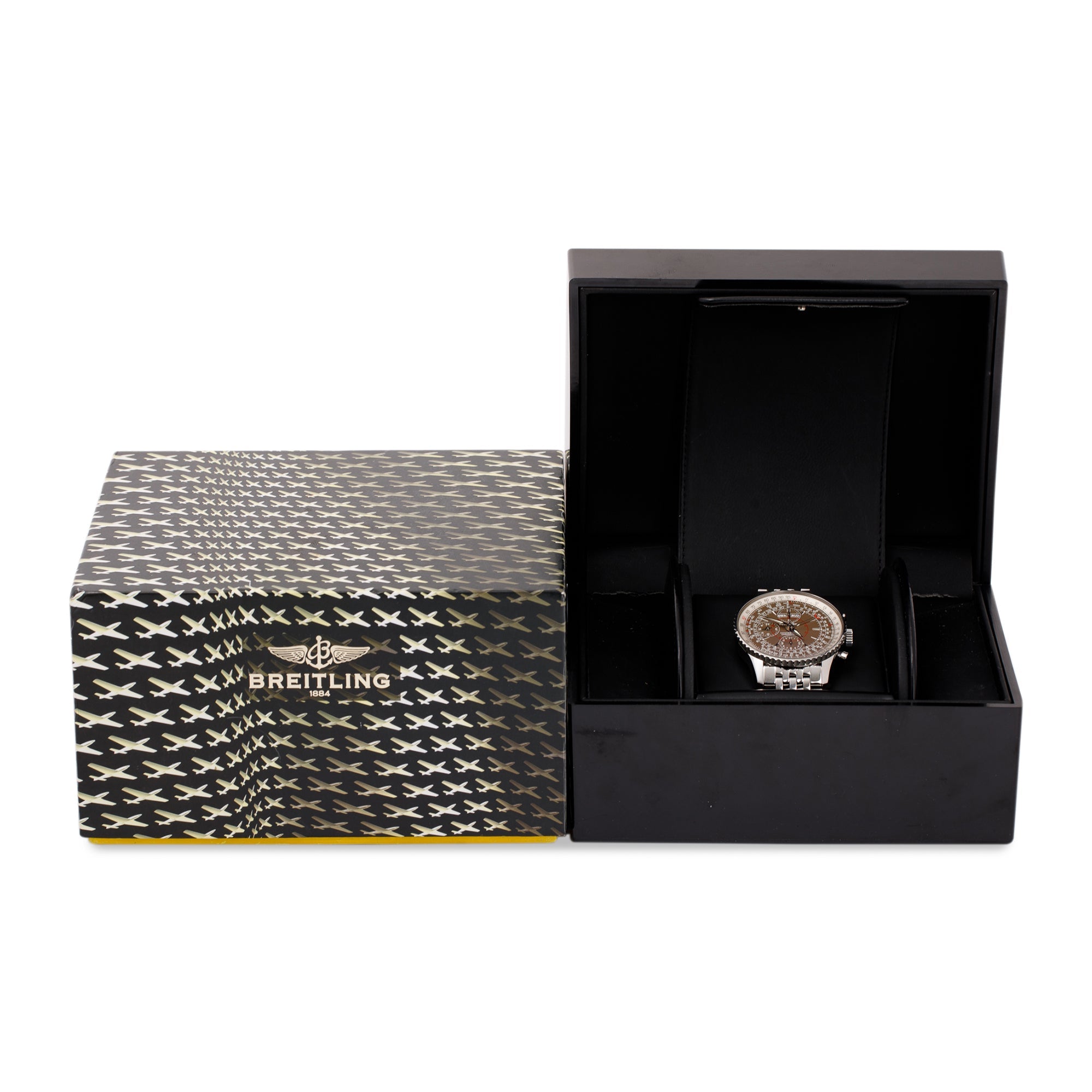 Breitling Montbrillant Datora 43MM Automatic Chronograph Watch w/ Box & Papers