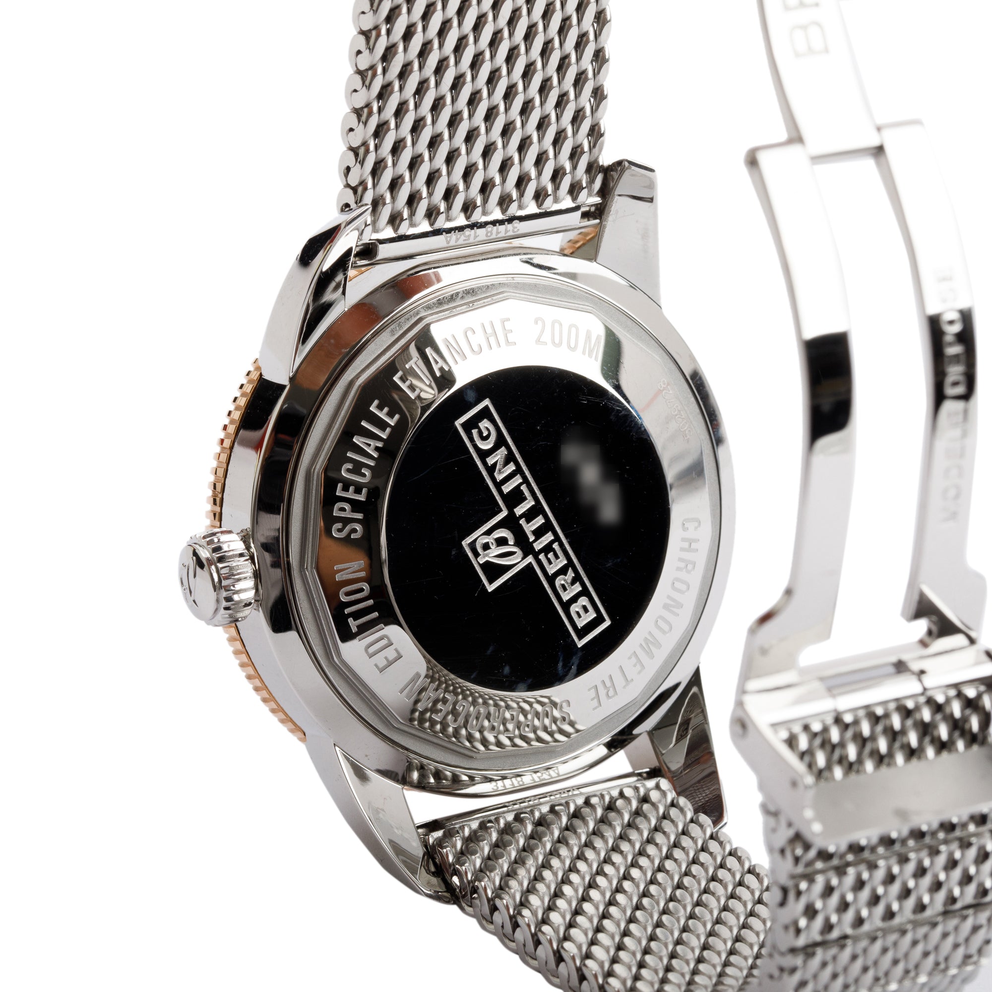 Breitling Stainless Steel & 18k Rose Gold Superocean Heritage II 44 MM B20 Automatic Watch w/ Case