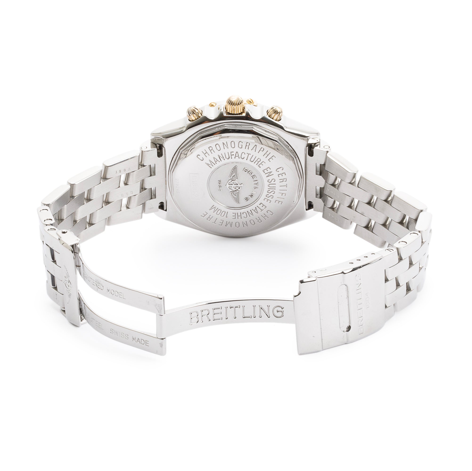 Breitling Stainless Steel & 18k Yellow Gold Chronomat 39 MM Automatic Watch