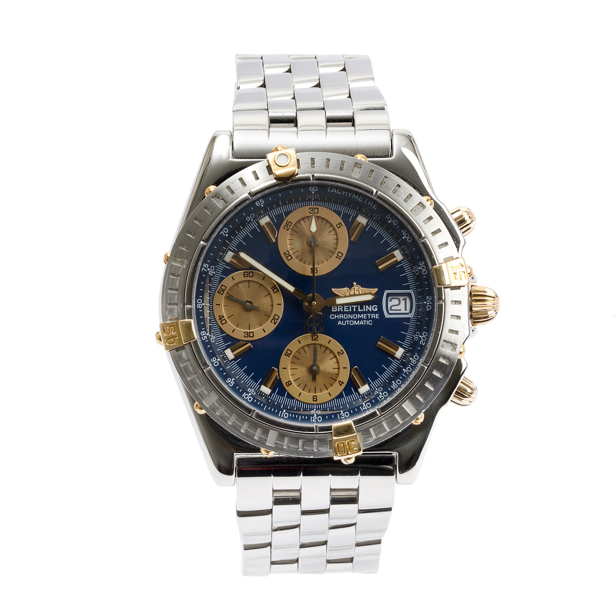 Breitling Stainless Steel & 18k Yellow Gold Chronomat 39 MM Automatic Watch