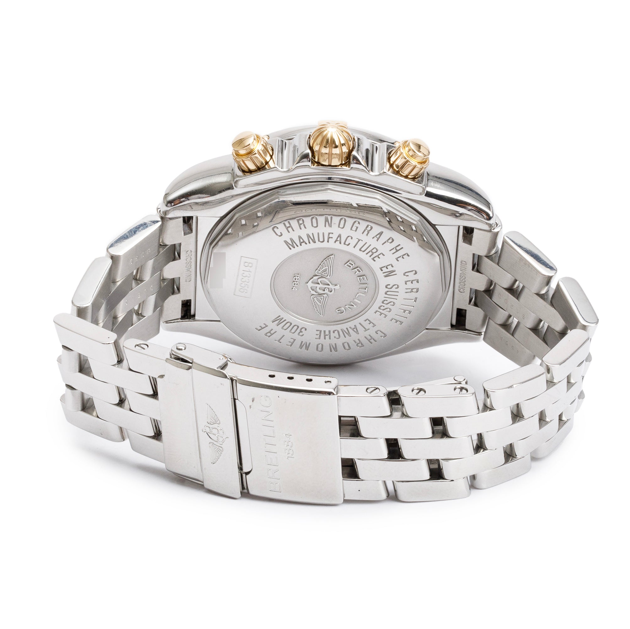 Breitling Stainless Steel & 18k Yellow Gold Chronomat Evolution 44 MM Automatic Chronograph Watch B13356