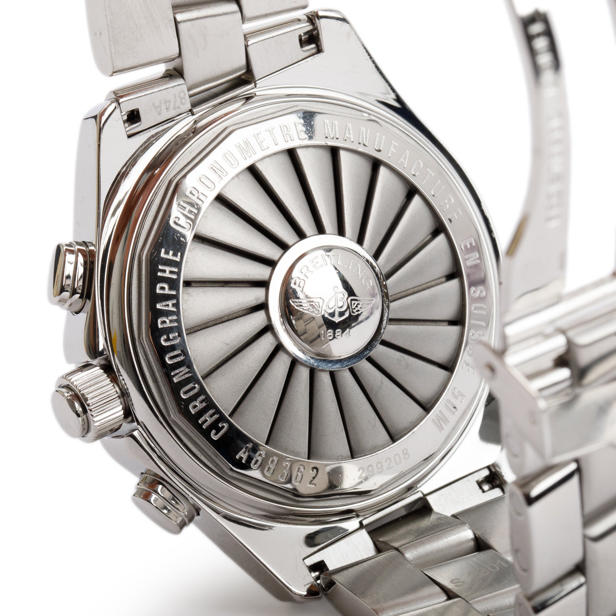 Breitling Stainless Steel B-1 44 MM Watch w/ Box & Papers