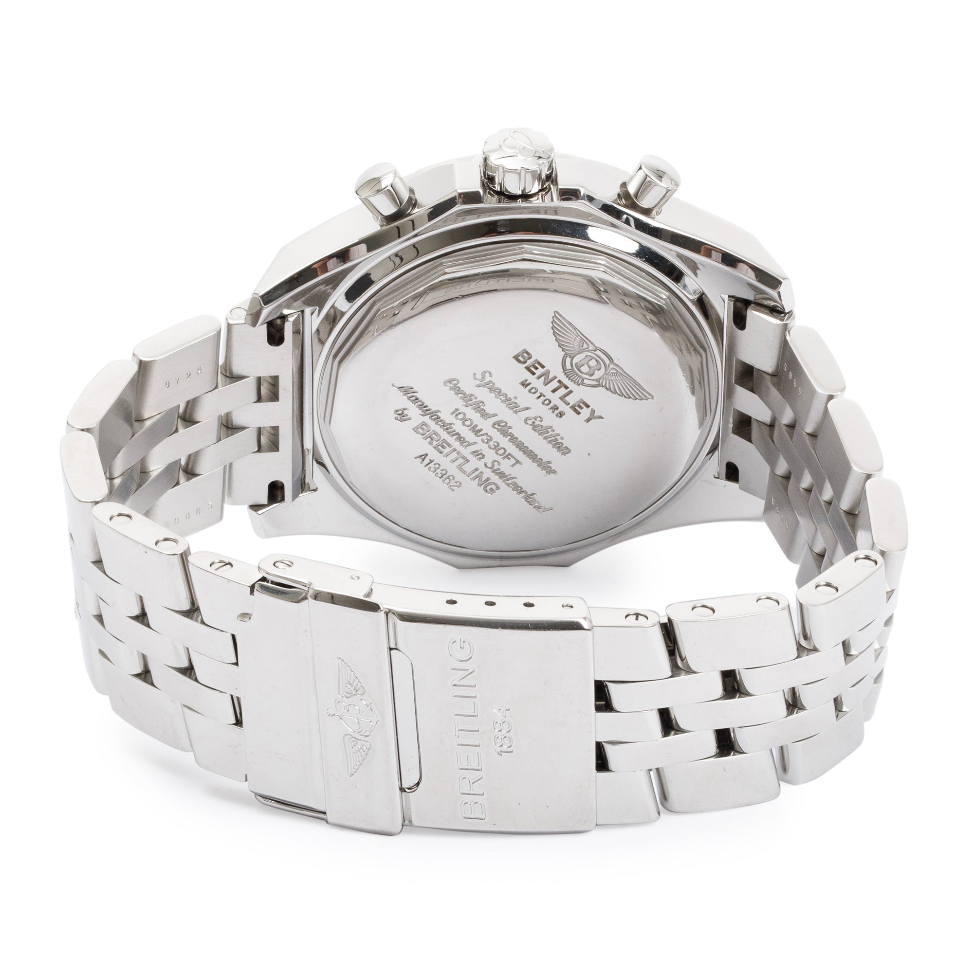 Breitling Stainless Steel Bentley GT 45 MM Automatic Chronograph Watch w/ Box & Papers