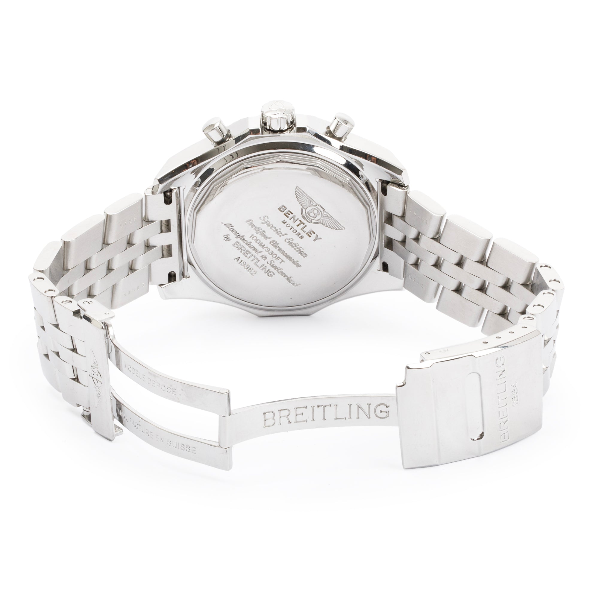 Breitling Stainless Steel Bentley GT 45 MM Automatic Chronograph Watch w/ Box & Papers