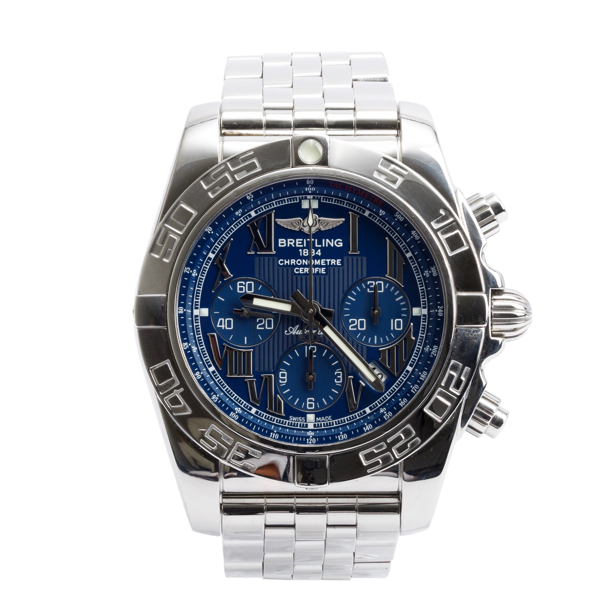 Breitling Stainless Steel Chronomat 44 MM Automatic Chronograph Watch