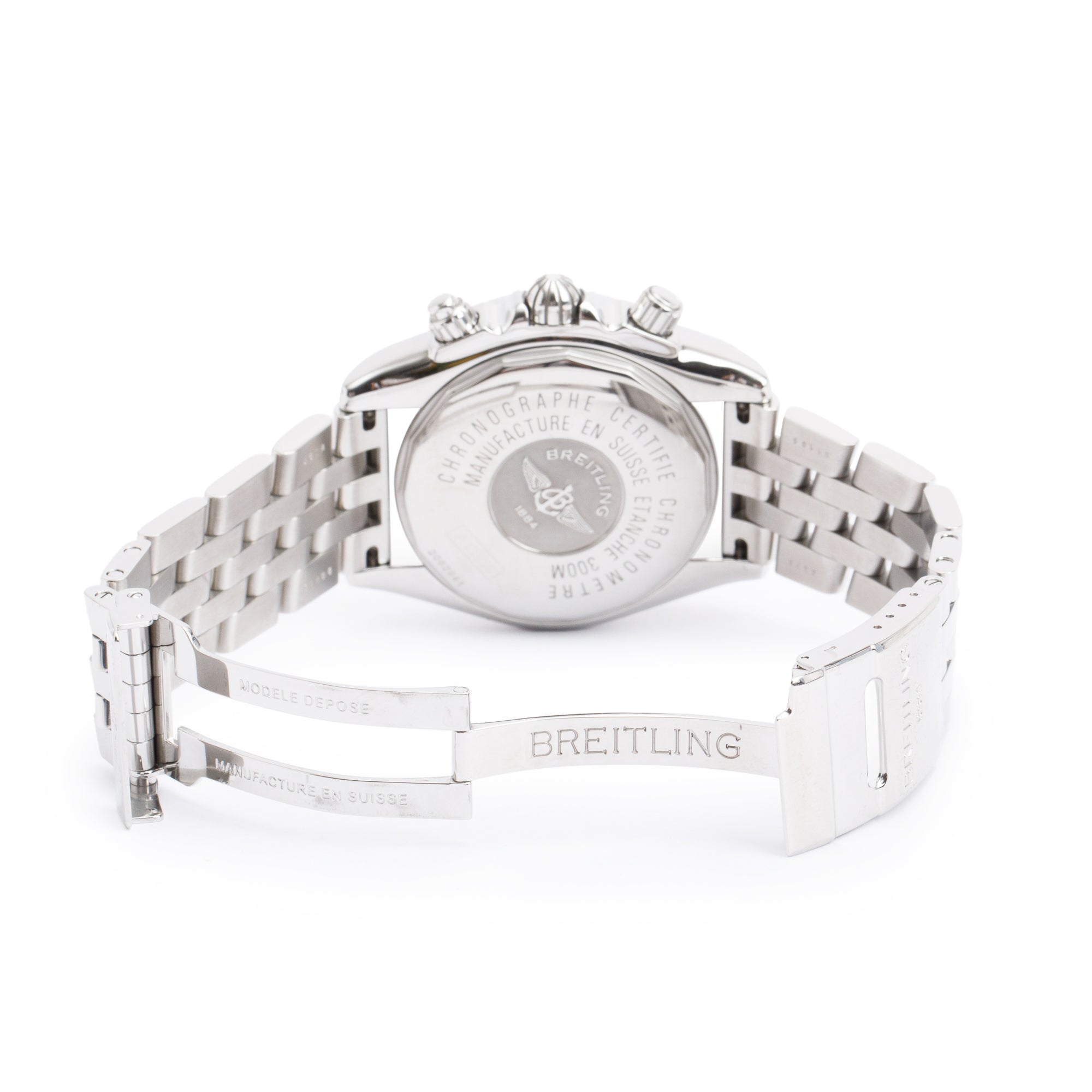 Breitling Stainless Steel Chronomat Evolution 44 MM Automatic Chronograph Watch A13356 w/ Box & Papers