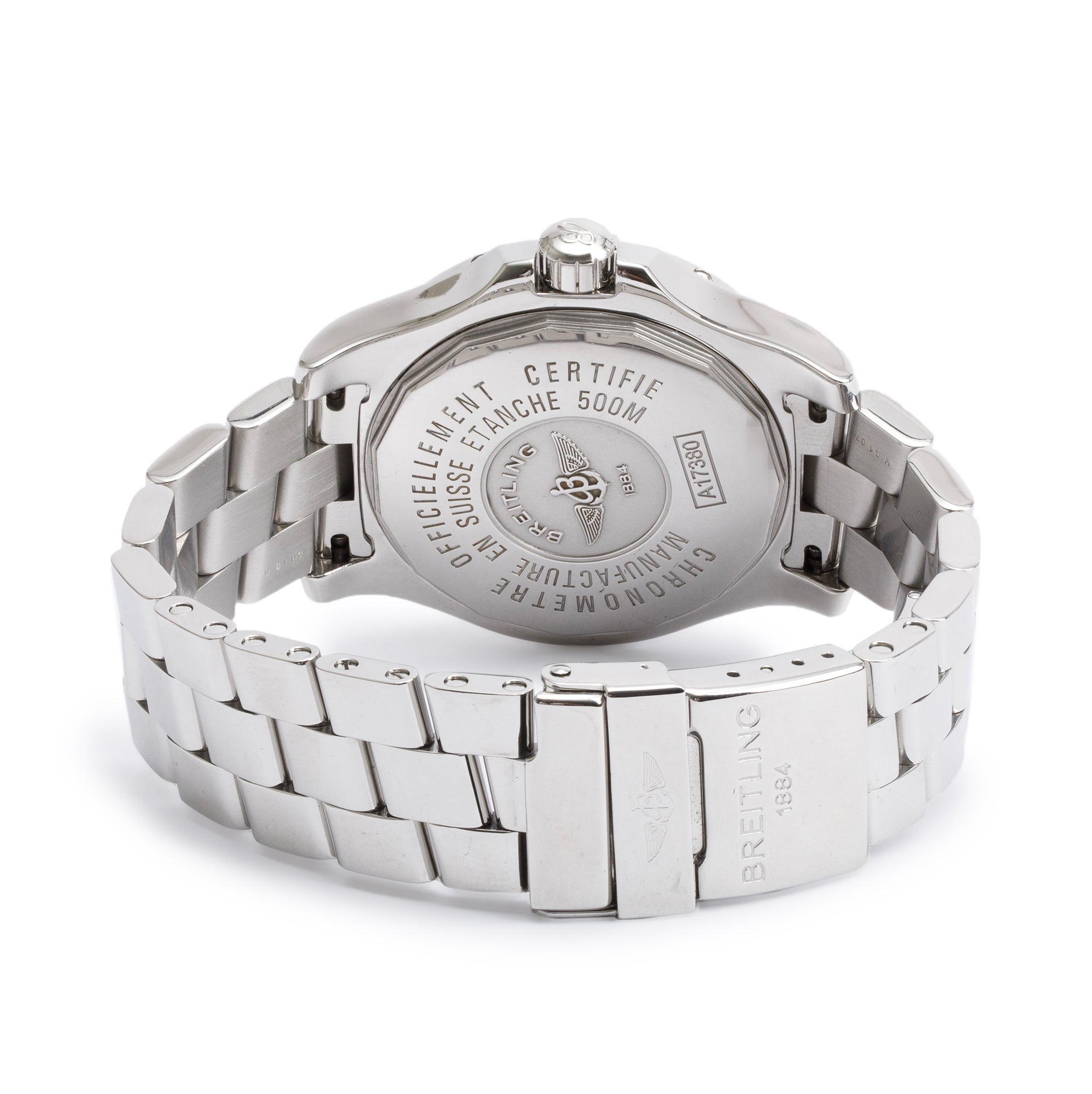 Breitling Stainless Steel Colt 41 MM Automatic Watch A17380 w/ Box & Papers