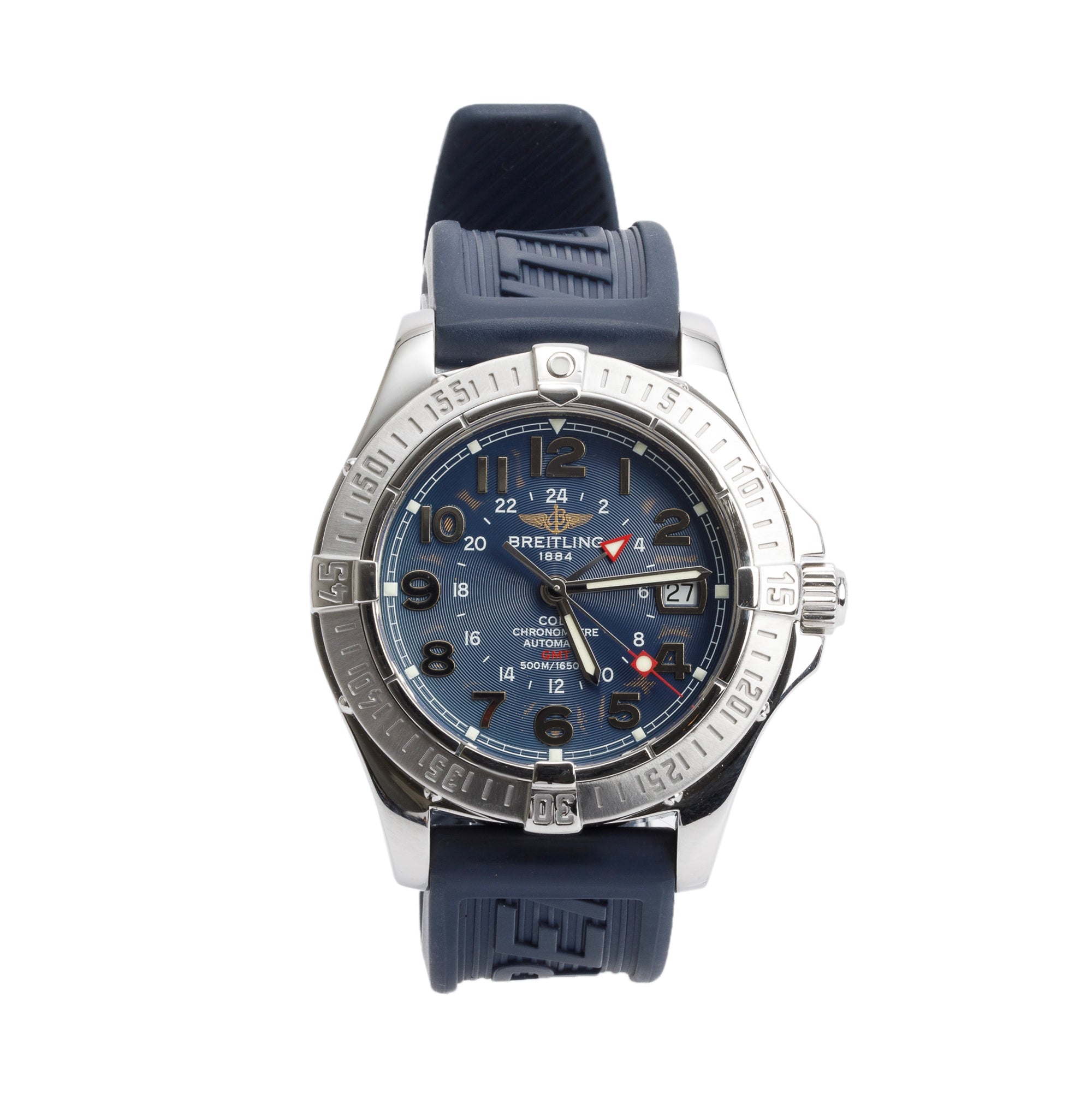 Breitling Stainless Steel Colt GMT 41 MM Automatic Watch A32350