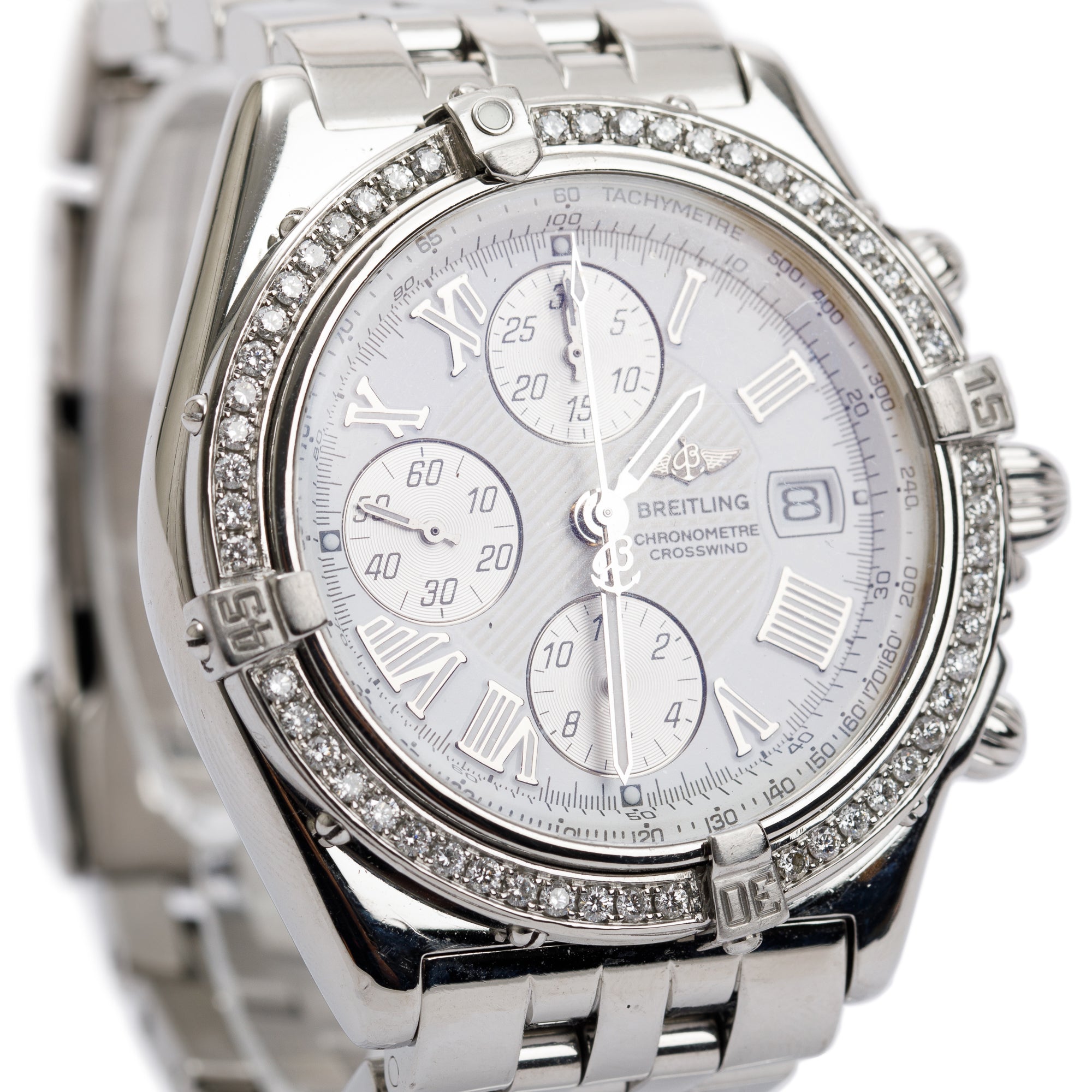 Breitling Stainless Steel Crosswind 44 MM Chronograph Automatic Watch