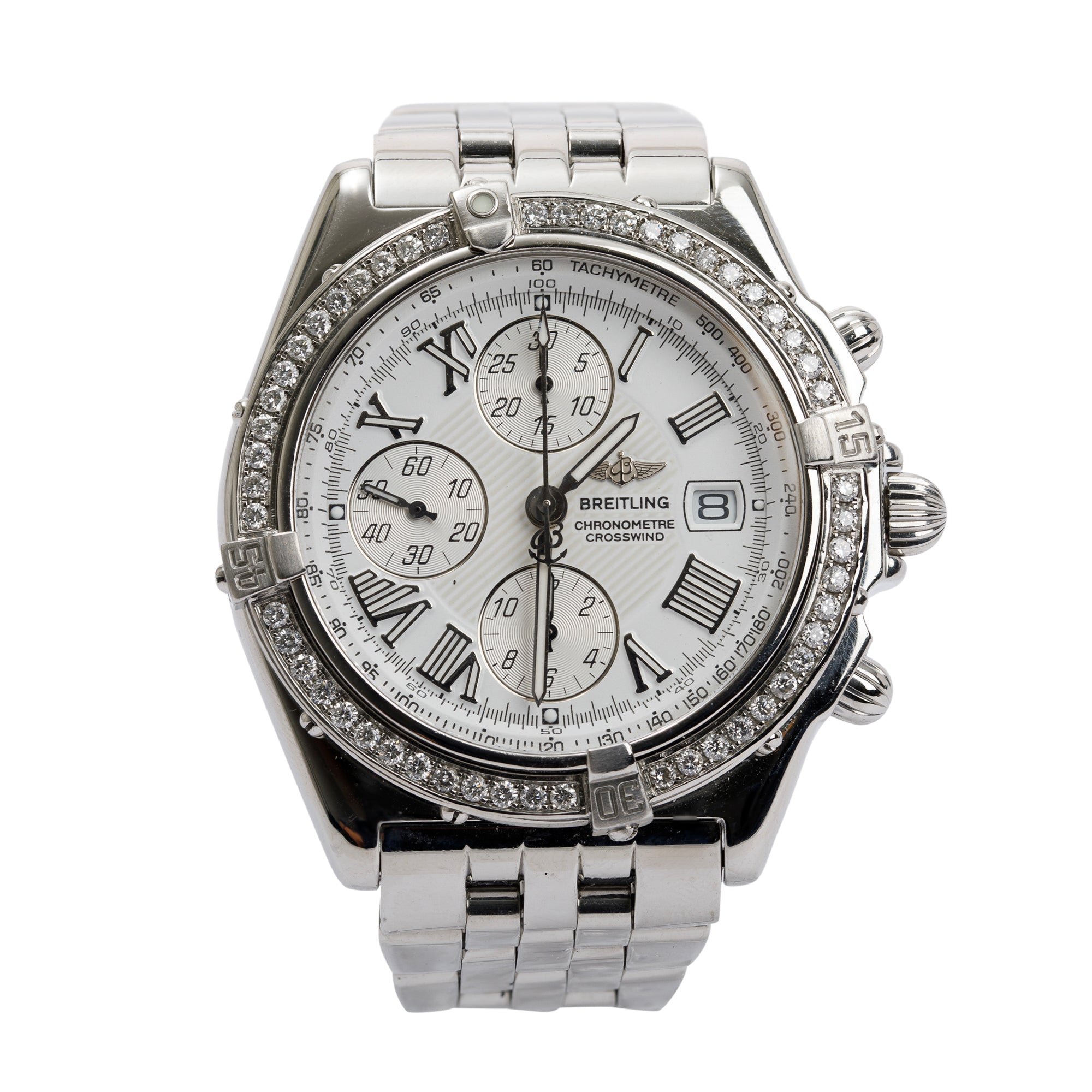 Breitling Stainless Steel Crosswind 44 MM Chronograph Automatic Watch