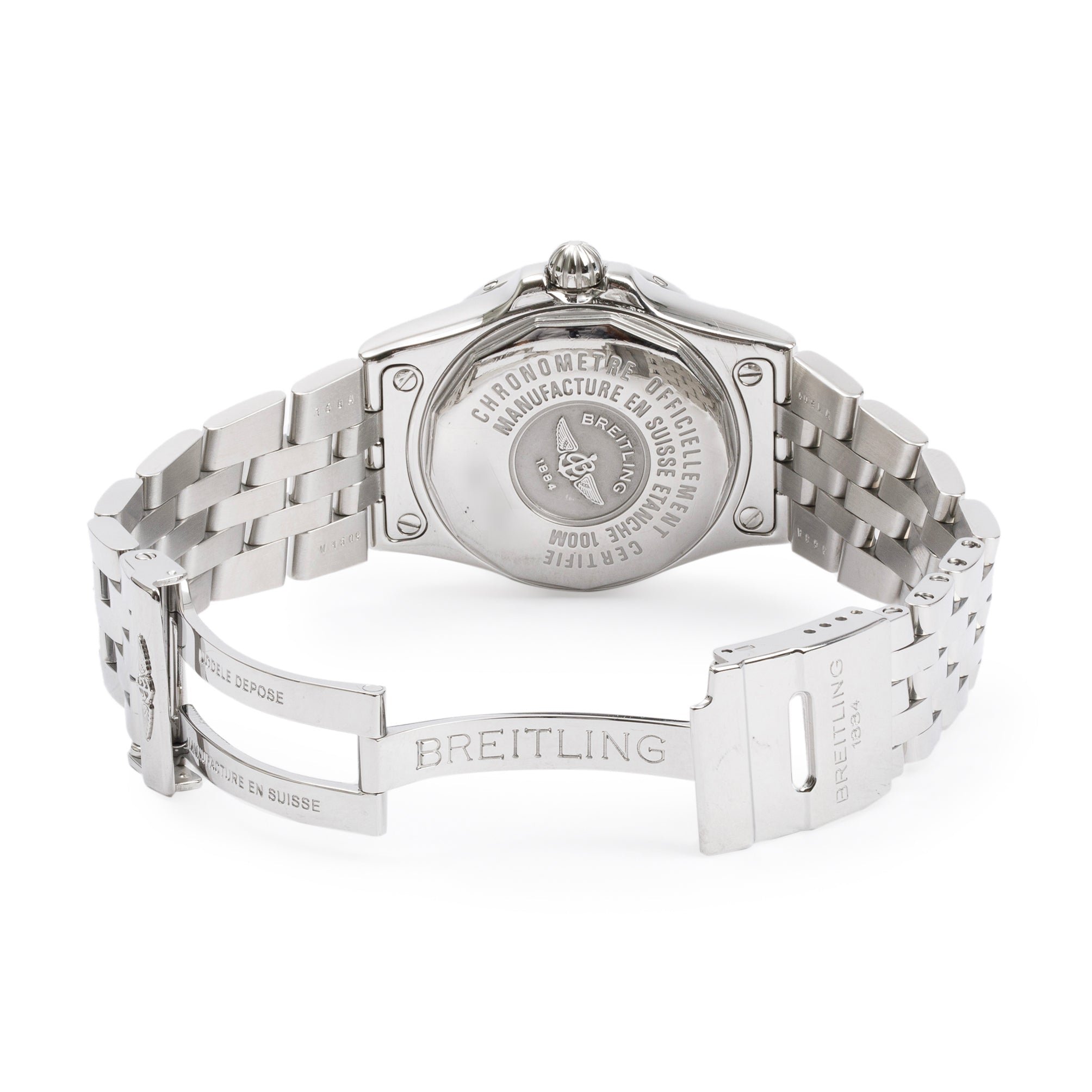 Breitling Stainless Steel Galactic Starliner 30 MM Diamond Dial Watch A171340