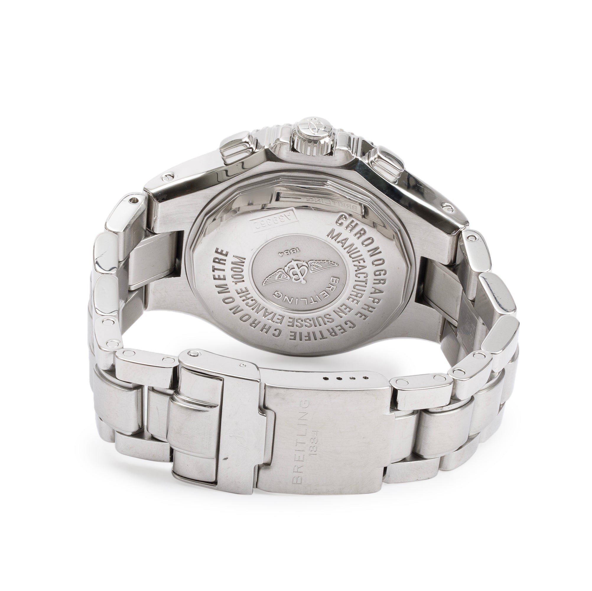 Breitling Stainless Steel Hercules 45 MM Chronograph Automatic Watch A39362 w/ Box & Papers