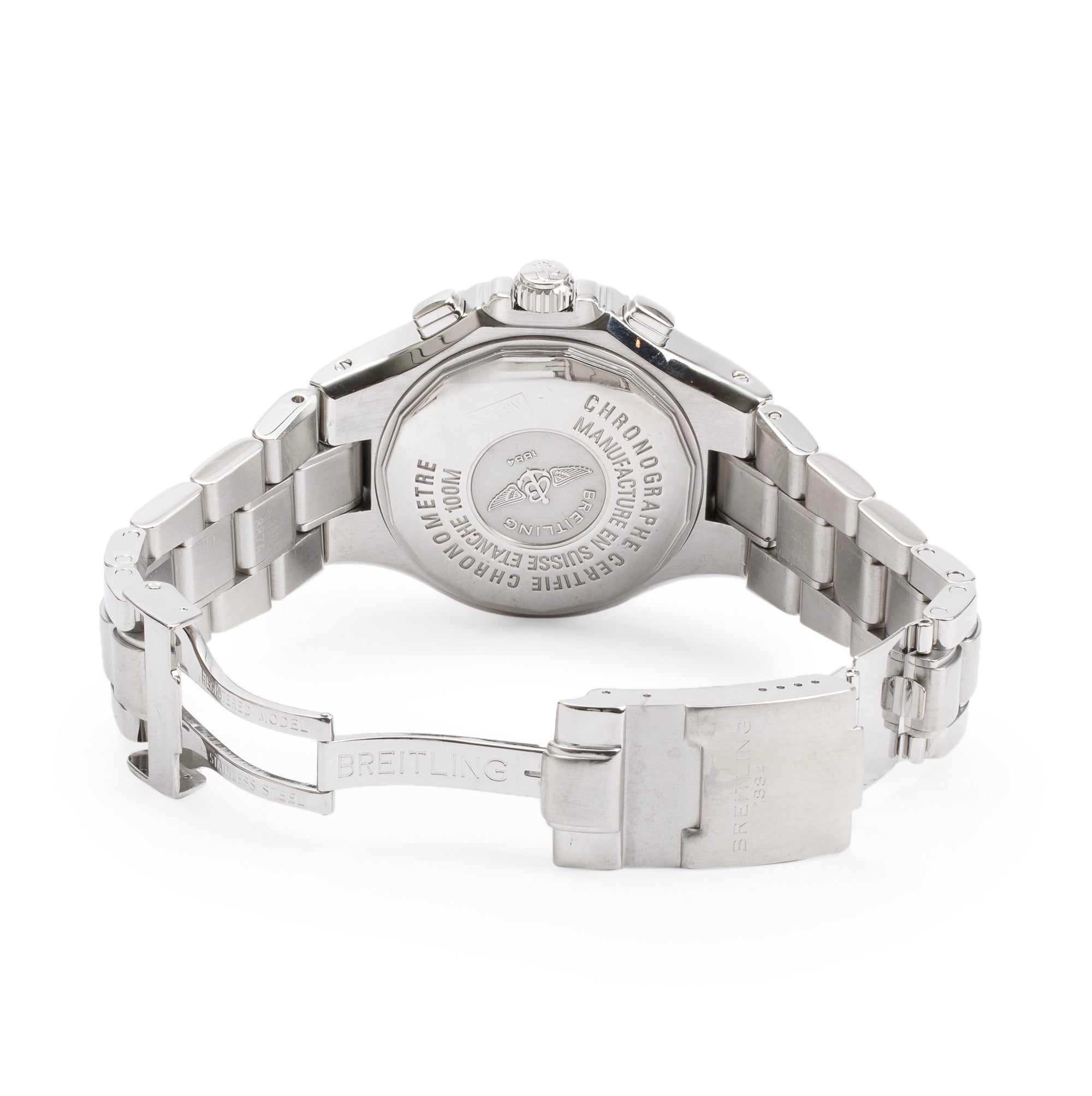 Breitling Stainless Steel Hercules 45 MM Chronograph Automatic Watch A39362 w/ Box & Papers