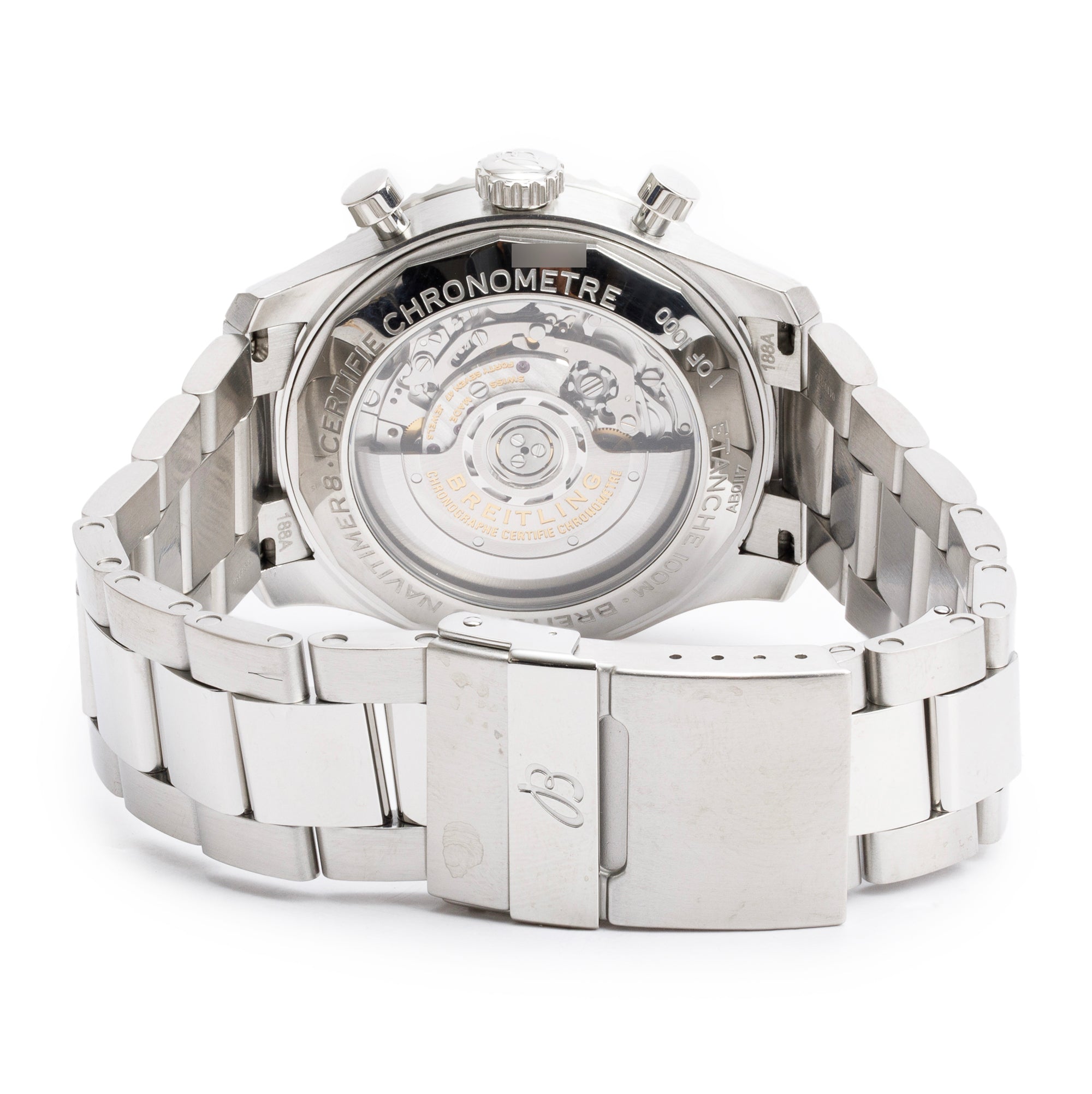 Breitling Stainless Steel Navitimer Aviator 8 B01 43 MM Automatic Chronograph Watch AB0117 w/ Box & Papers